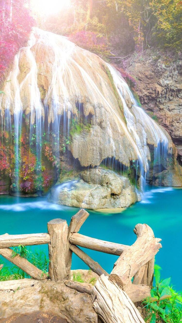 750x1334 Beautiful Waterfall In Thailand iPhone iPhone 6S, iPhone 7 HD 4k Wallpaper, Image, Background, Photo and Picture