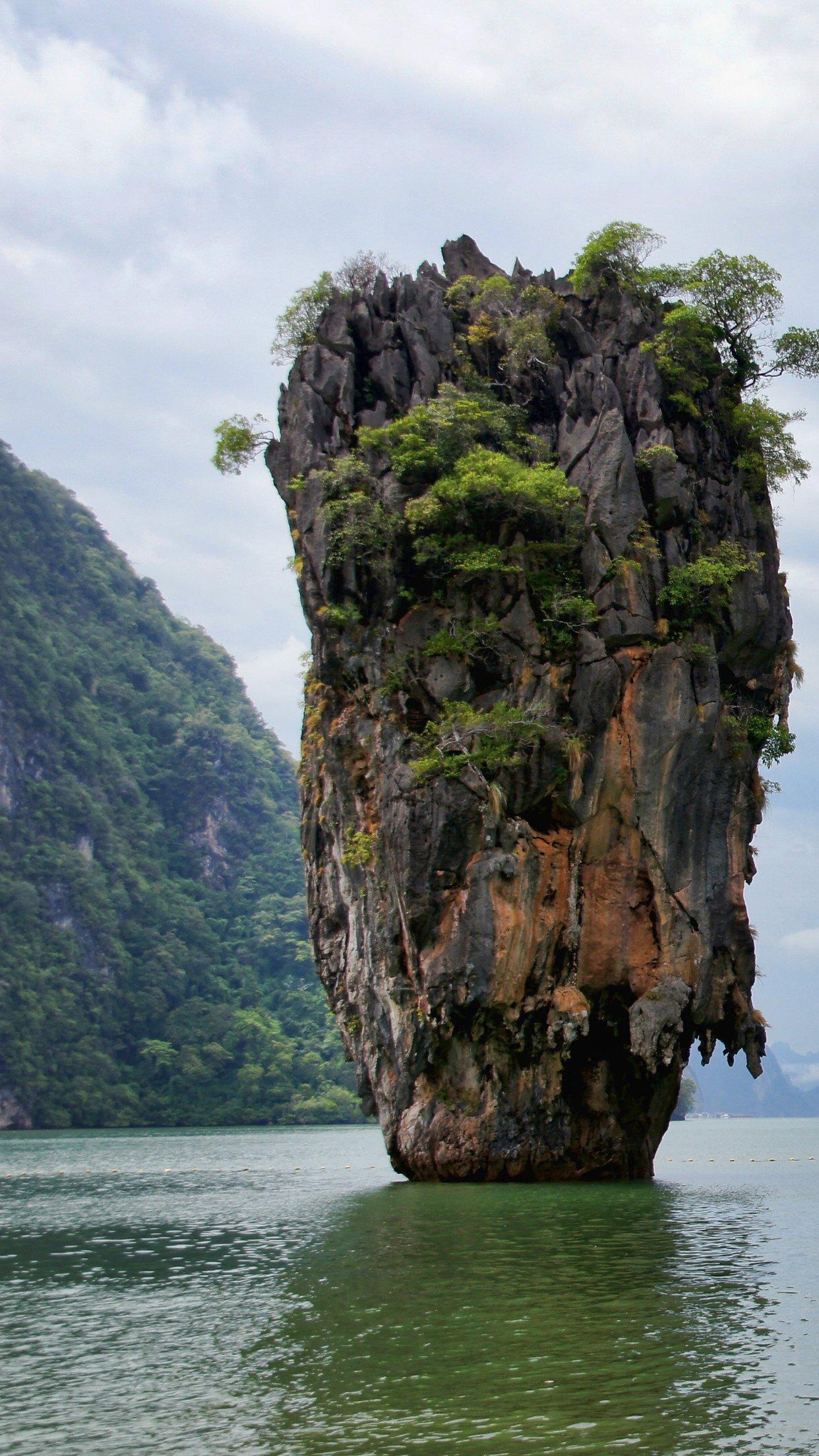 1242x2208 thailand iphone wallpaper, rock, cliff, klippe, coastal and oceanic landforms, formation, outcrop, islet, promontory, sea, water