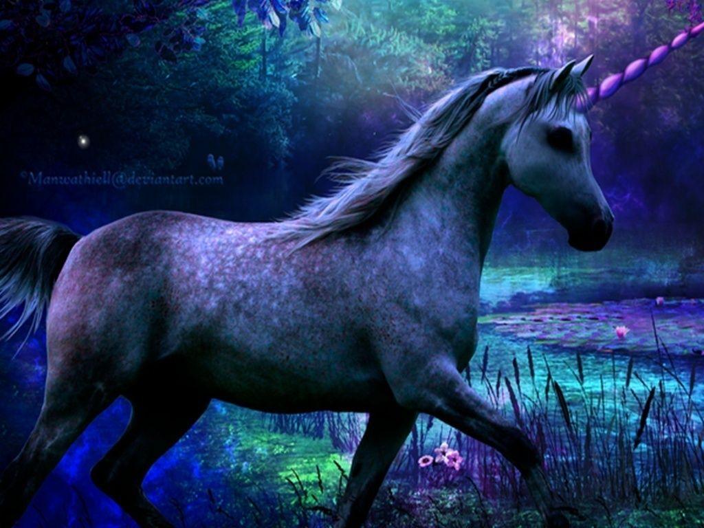 1024x768 Hình nền Unicorn miễn phí