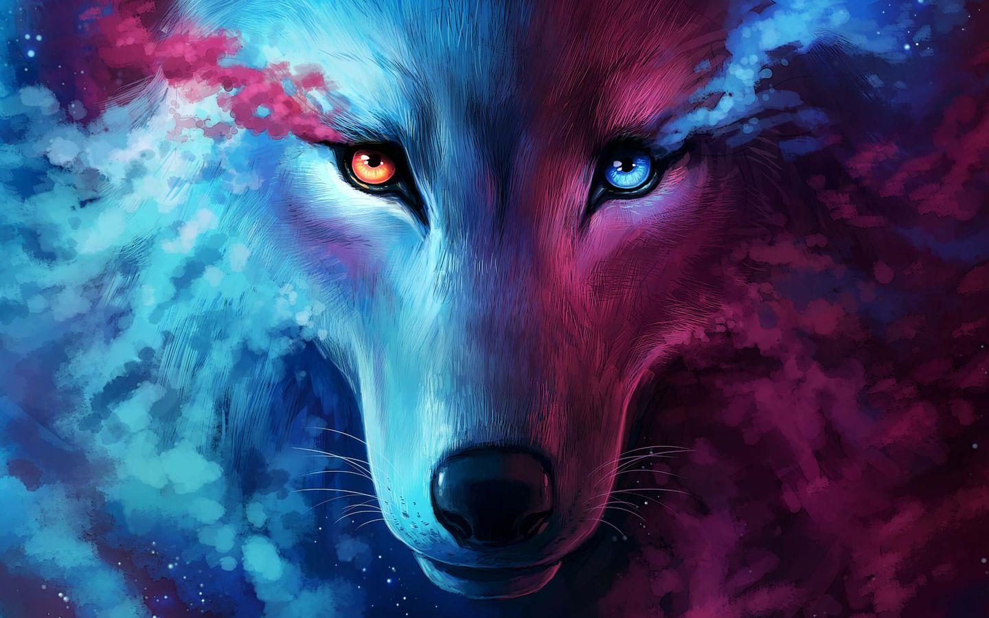 1440x900 Galaxy Wolf