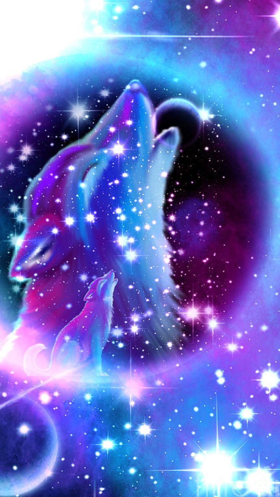 1080x1920 Wallpaper Galaxy Cool Wolf