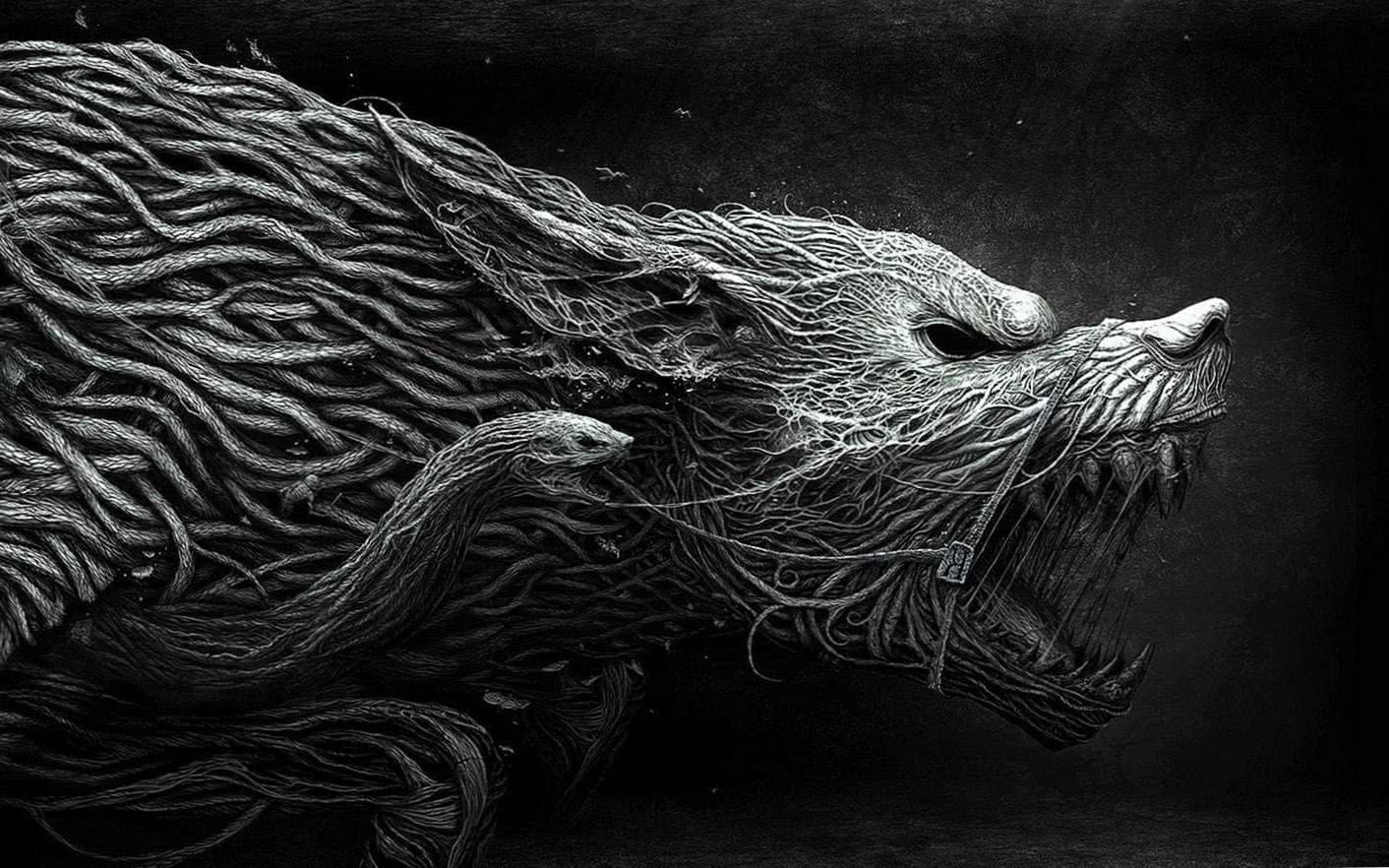 1412x882 Big Bad Wolf Wallpaper HD Wallpaper.pro