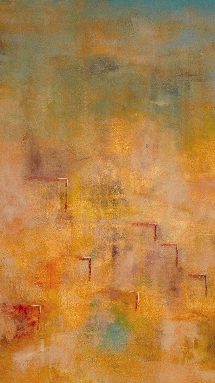 750x1334 Yellow classic oil painting pattern iPhone 8 and 8 Plus Wallpaper