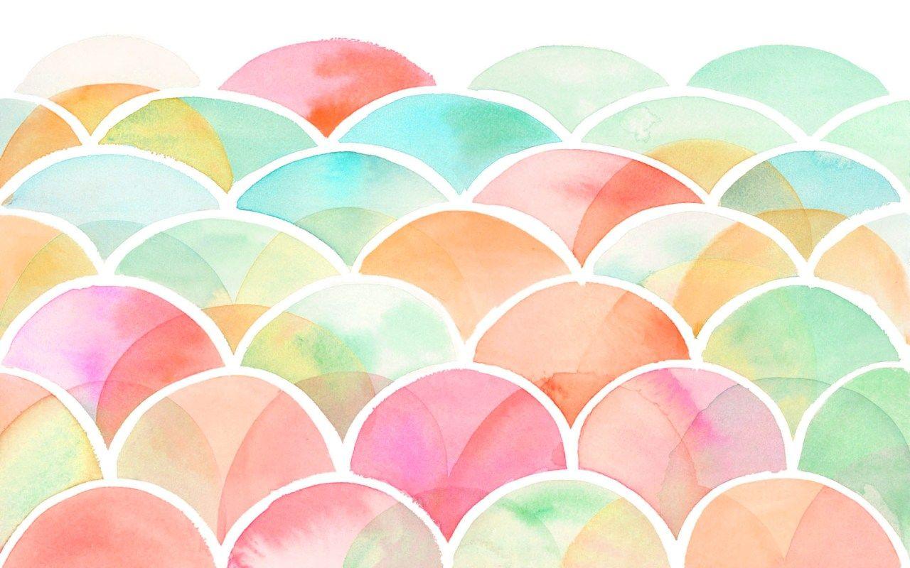 1280x800 16++ Watercolor Summer Desktop Wallpaper