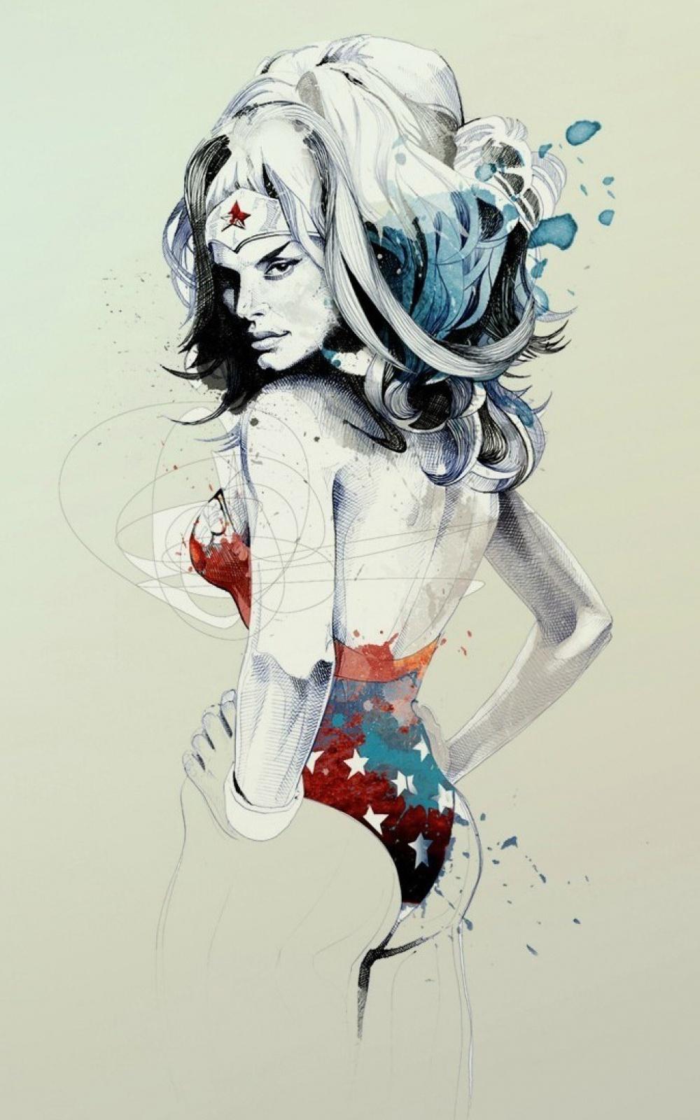1000x1600 Wonder Woman Mobile Wallpaper