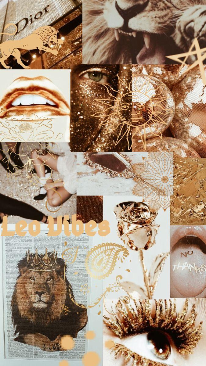 675x1200 Leo Vibes Collage. Zodiac leo art, iPhone wallpaper tumblr aesthetic, Queen art