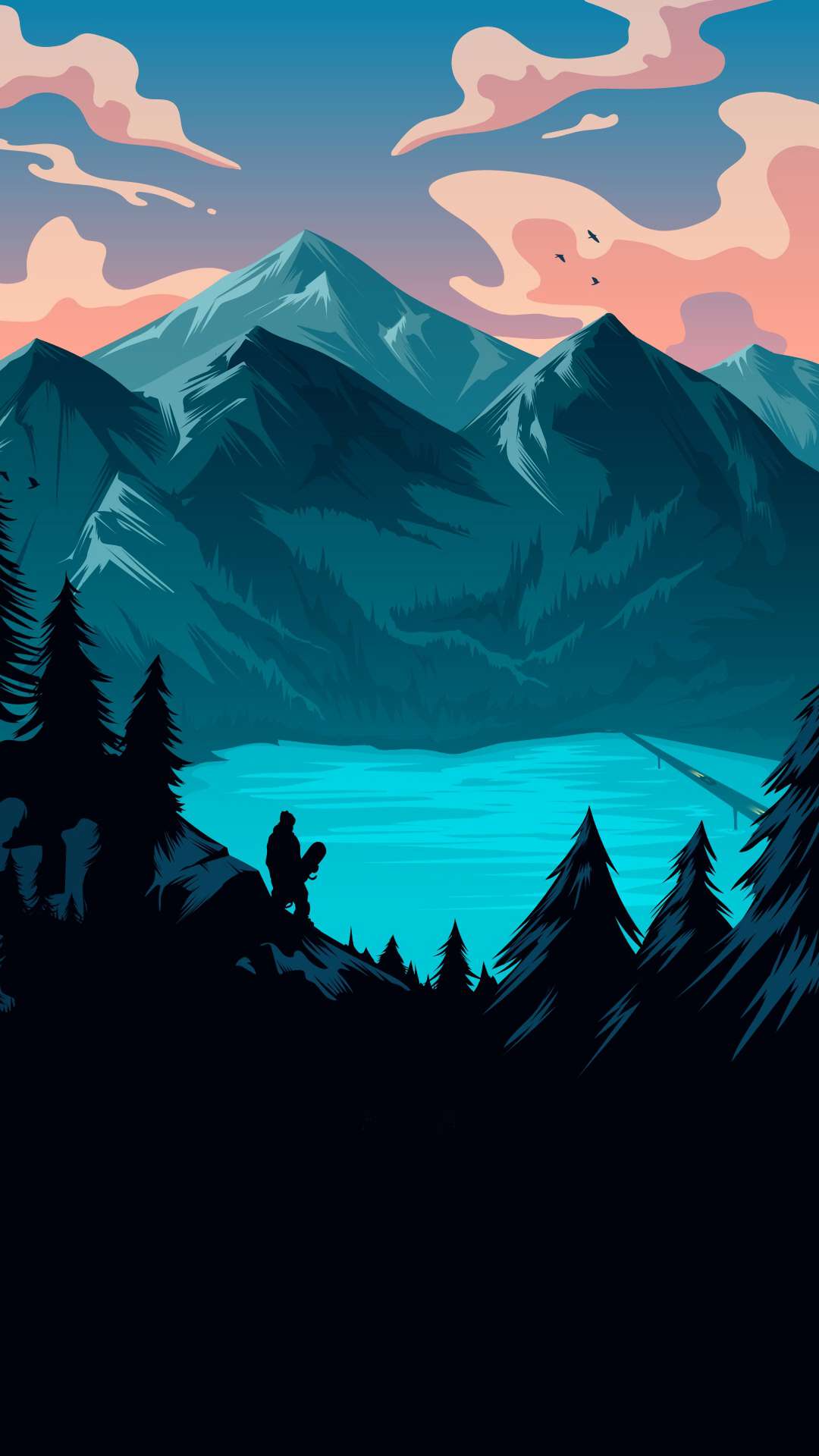 1080x1920 Blue Lake Scenery Canada IPhone Wallpaper Wallpaper : iPhone Wallpaper