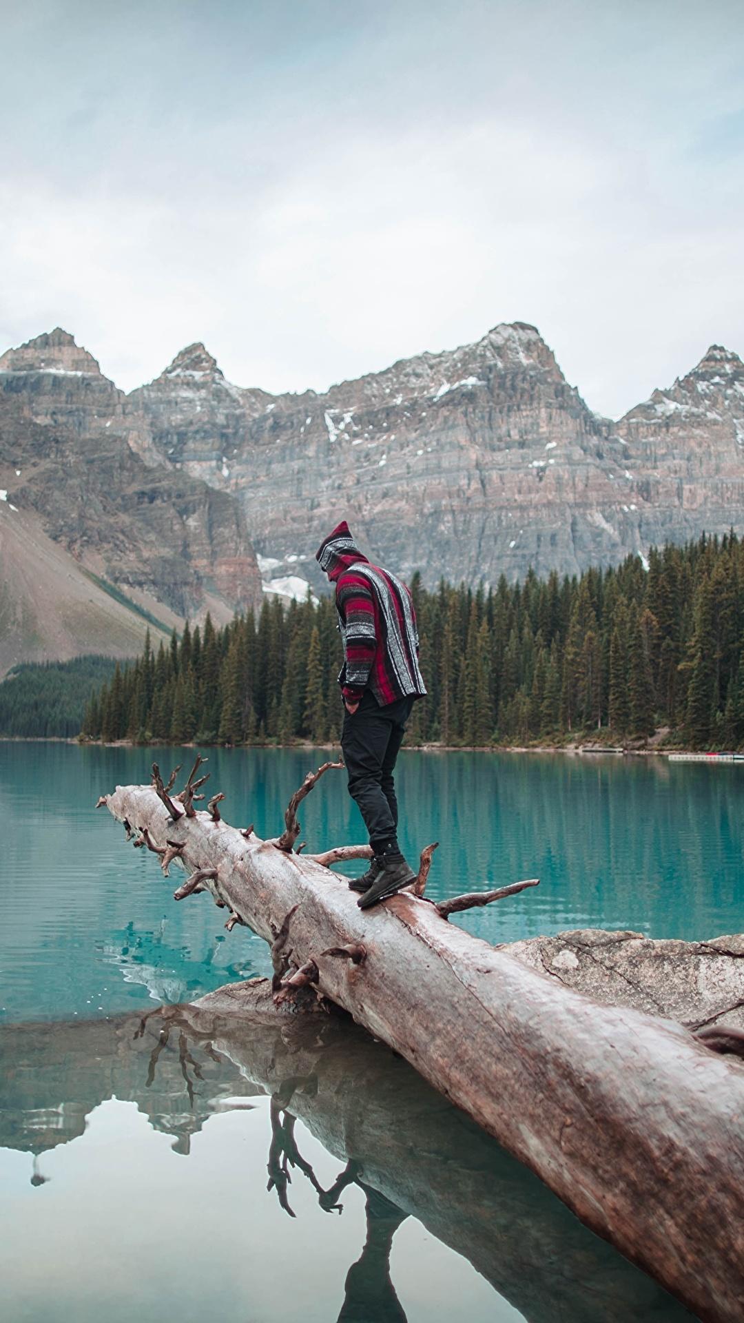 1080x1920 Desktop Wallpaper Banff traveler Canada Moraine Lake, 1080x1920