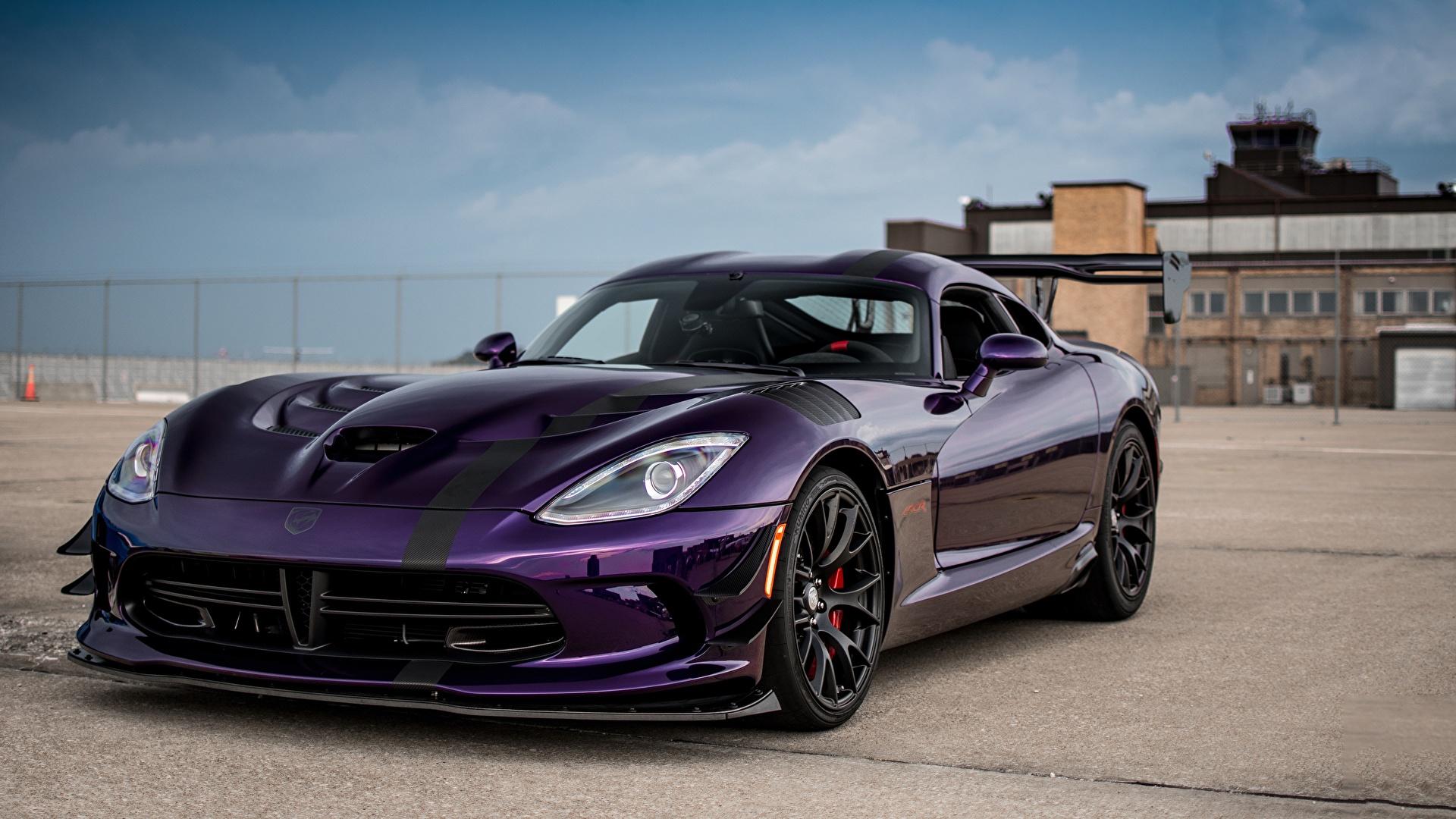 1920x1080 Picture Dodge Viper ACR Violet Cars 1920x1080