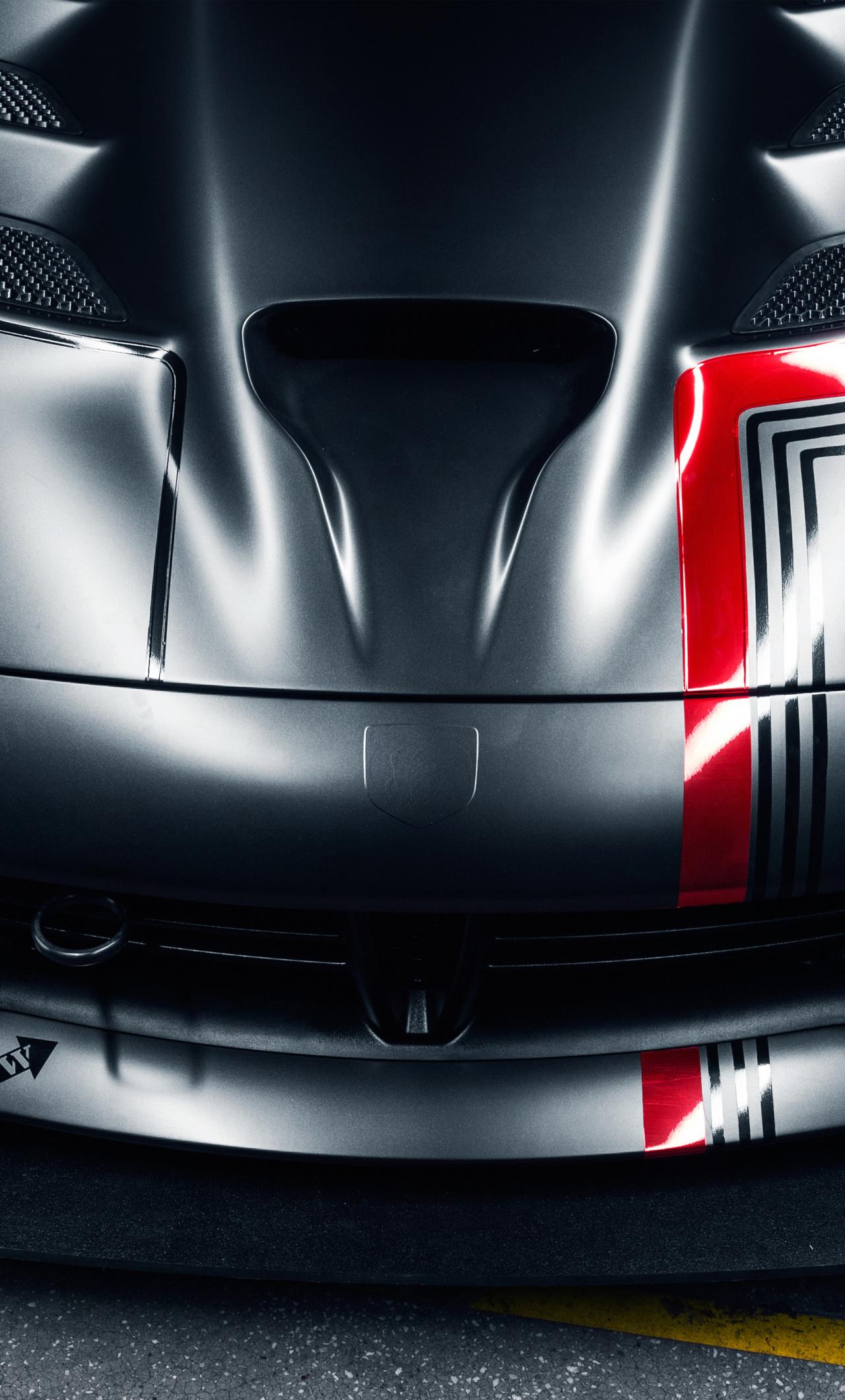 1280x2120 Download Dodge viper ACR, front, bonnet, muscle car wallpaper, 1280x iPhone 6 Plus