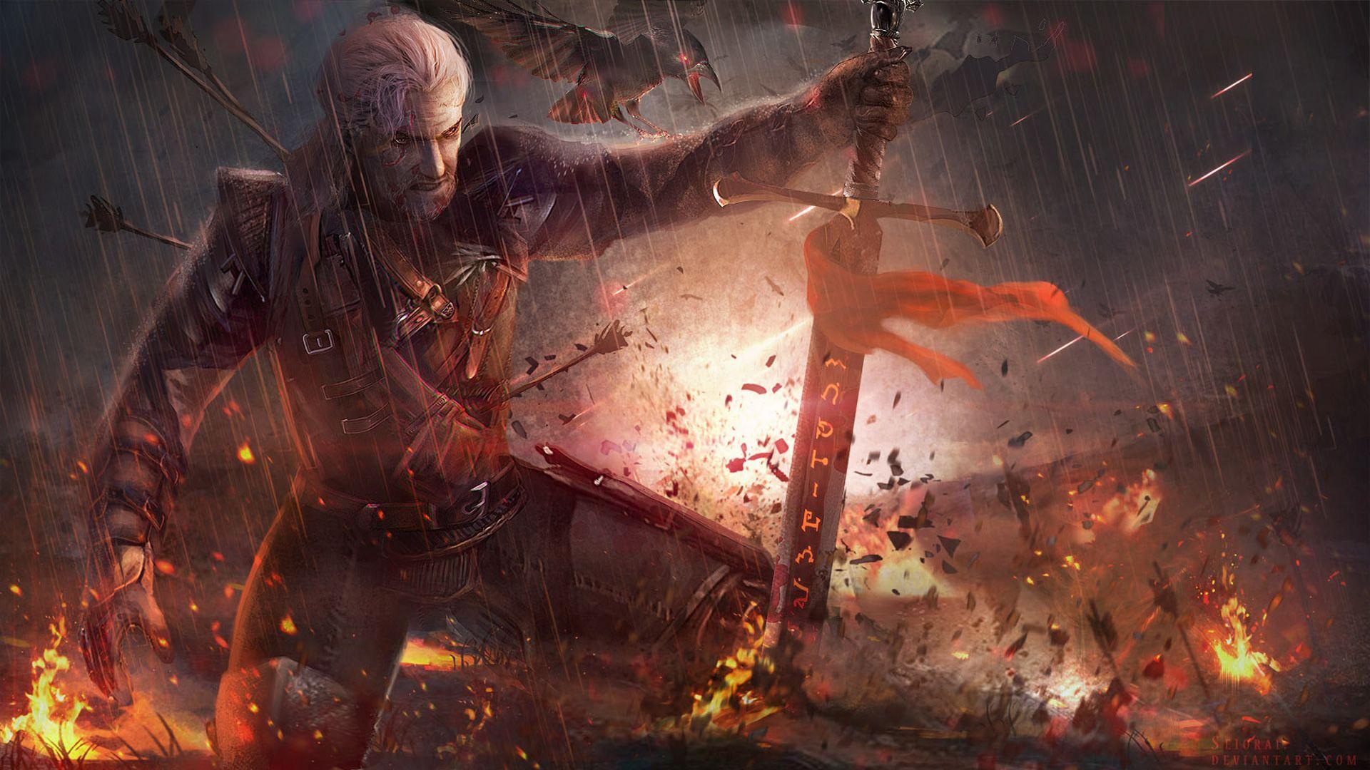 1920x1080 The Witcher 3 Geralt Fanart, HD Games, 4k Wallpaper, Image