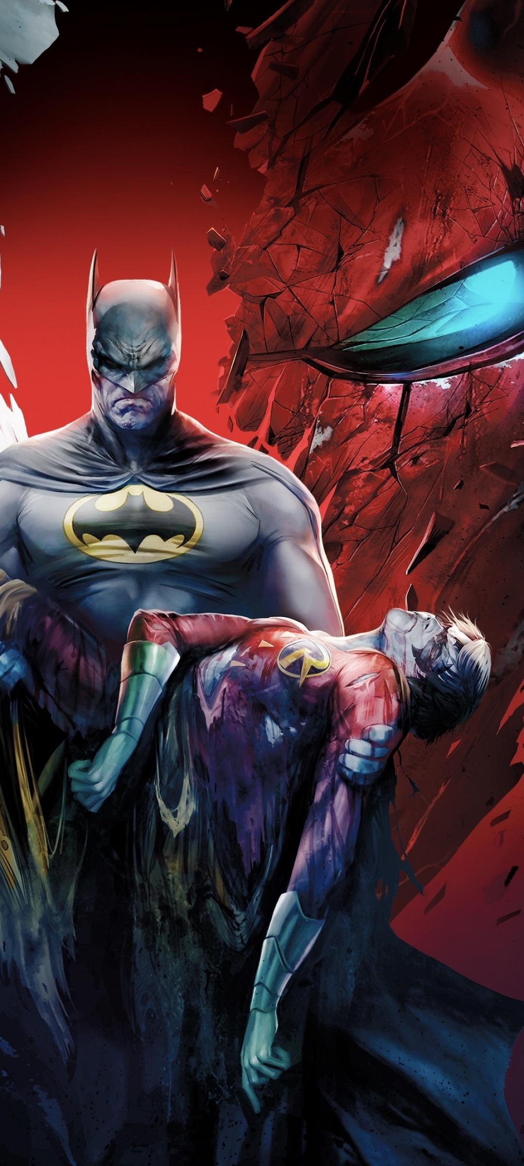 1080x2400 Batman: Death in the Family Wallpaper 4K, Batman, Robin, Animation, DC Comics, Movies