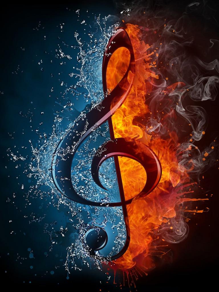 768x1024 Free download Choose Fire Ice Music Symbol Wallpaper to create fantastic wall [1000x1500] for your Desktop, Mobile & Tablet. Explore Musical Symbols Wallpaper. Musical Symbols Wallpaper, Symbols Wallpaper, Wallpaper Symbols