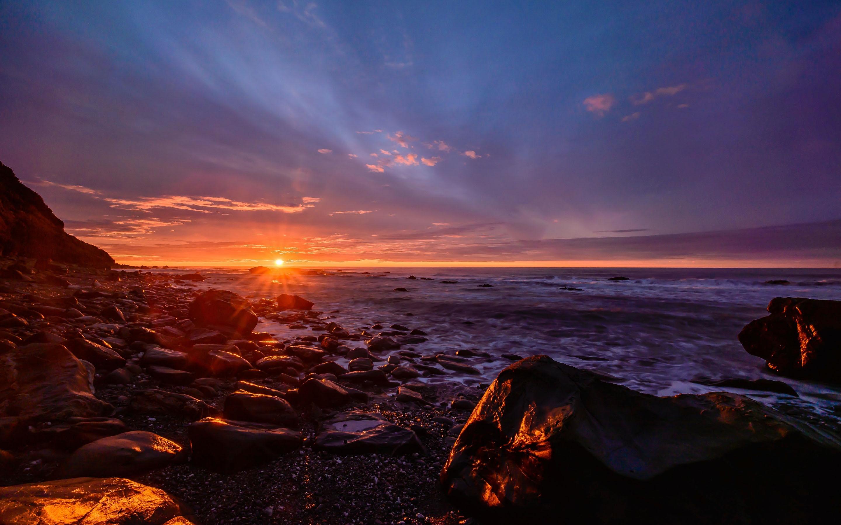 2880x1800 Sunset Sparkle MacBook Air Wallpaper Download