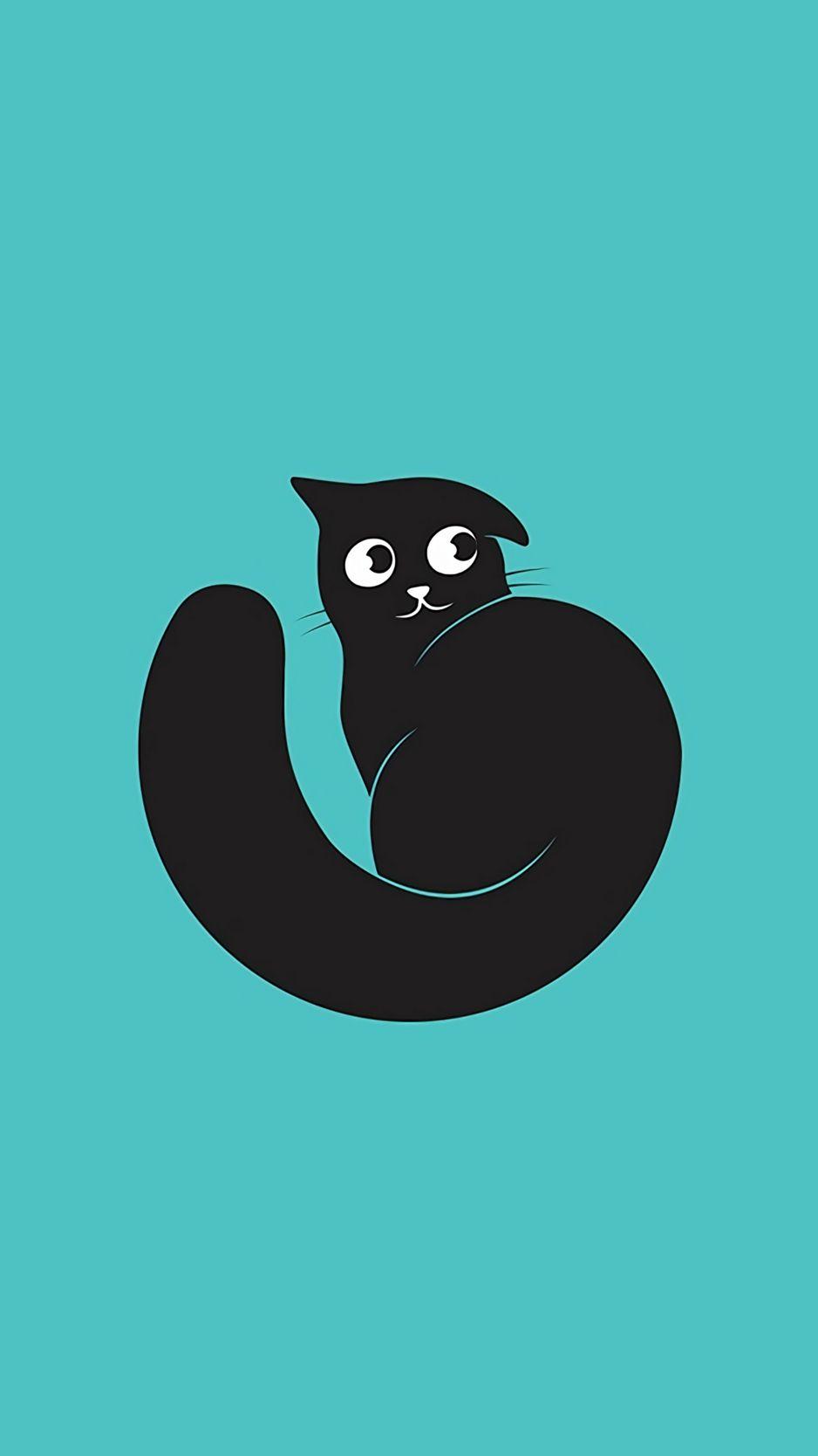 938x1668 Cat Art 8 iPhone Wallpaper