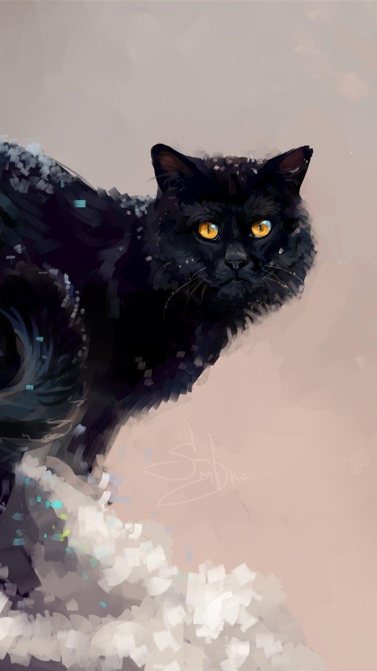 750x1334 Cat Art 8 iPhone Wallpaper