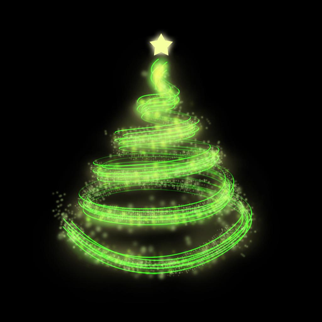 1024x1024 cool christmas wallpaper, green, christmas decoration, light, christmas tree, lighting, tree, neon, technology, interior design, christmas lights