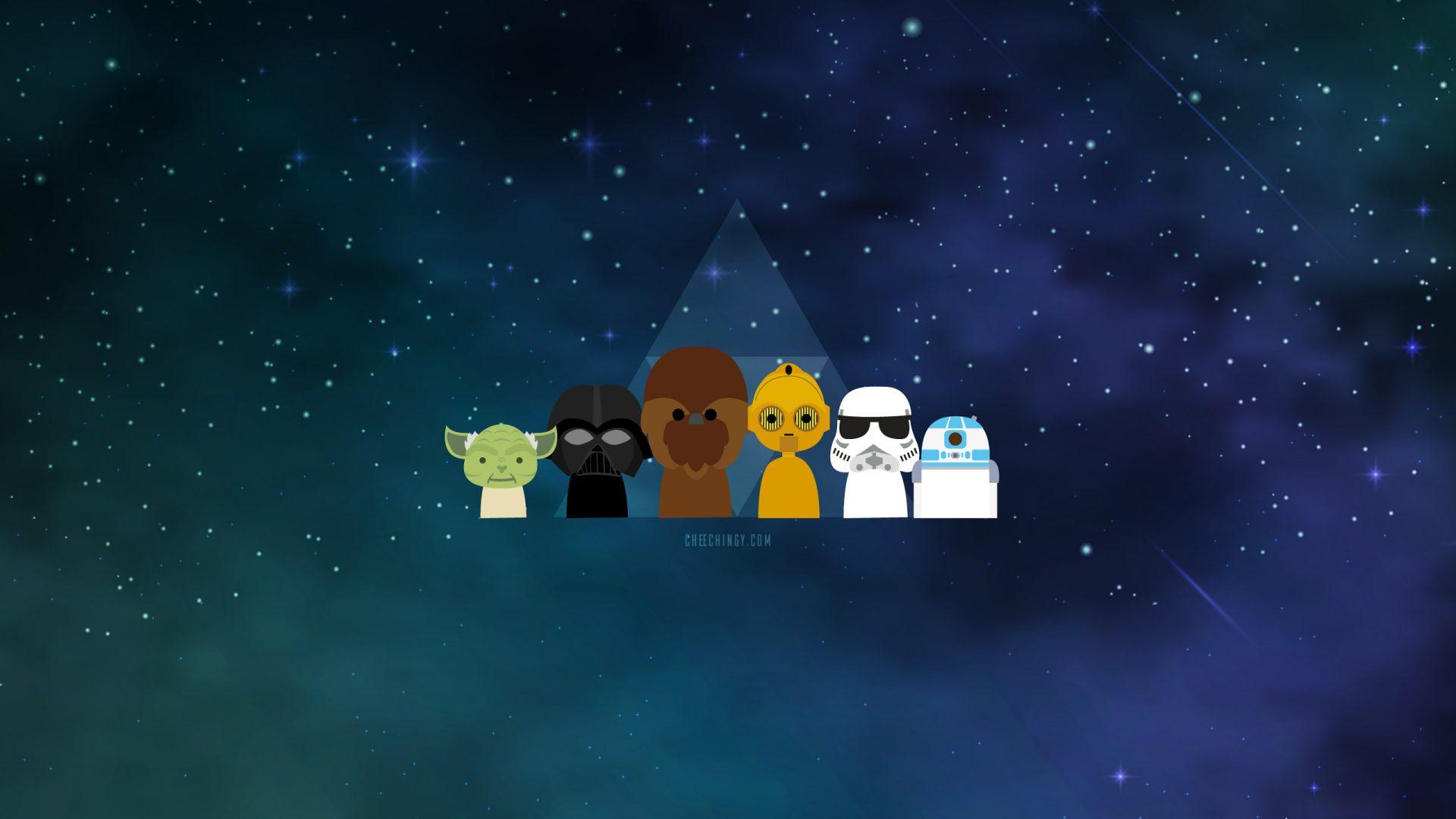 1920x1080 illustration #wallpaper The Star Wars Chibi Alliance