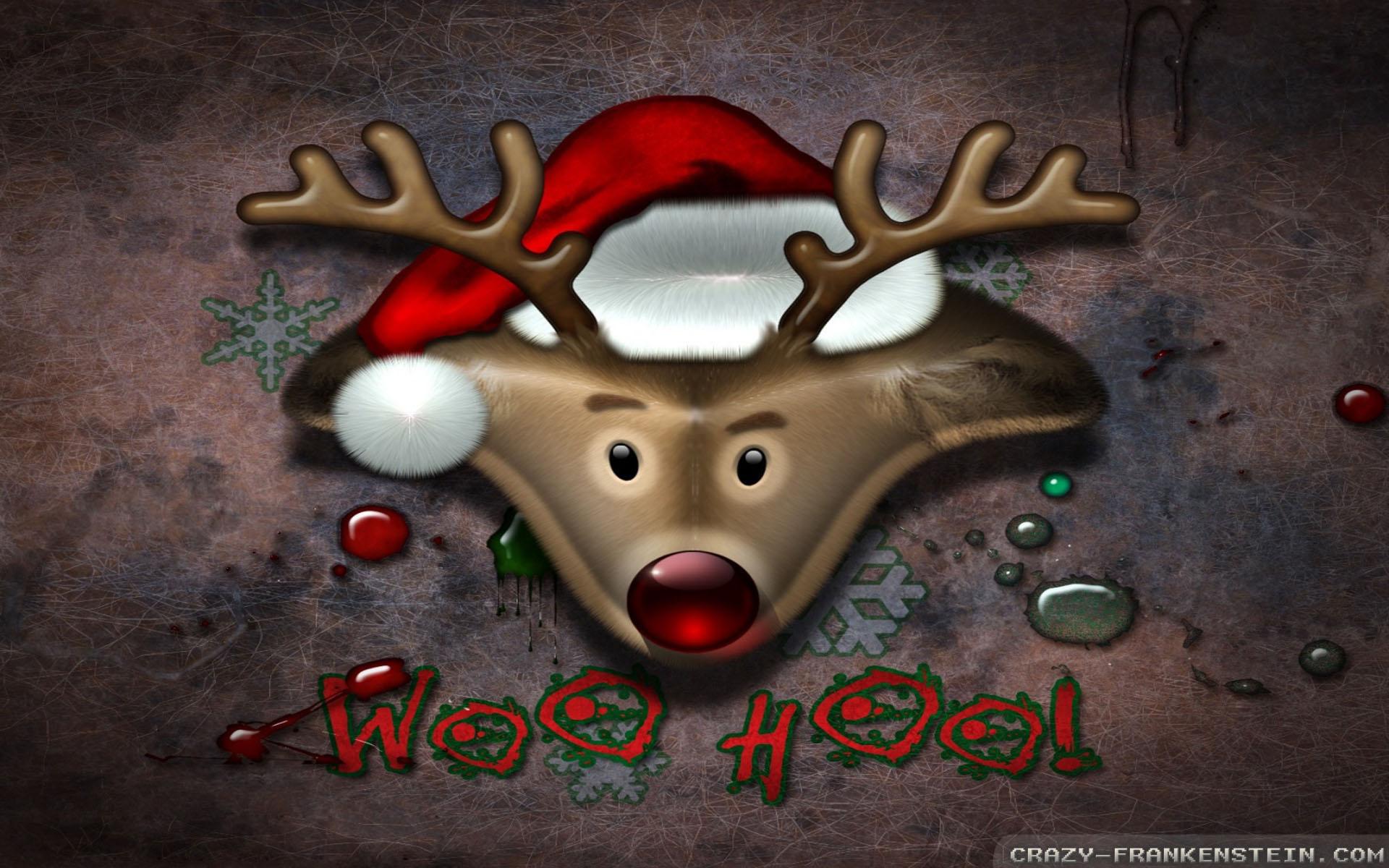 1920x1200 cool christmas wallpaper, reindeer, deer, antler, animation, christmas, christmas eve