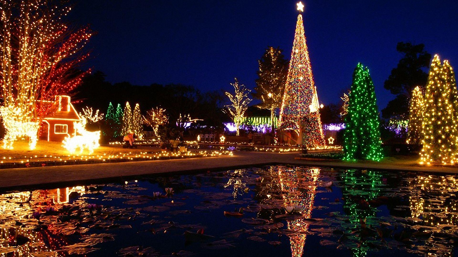 1920x1080 Christmas Lights Wallpaper Free Hd