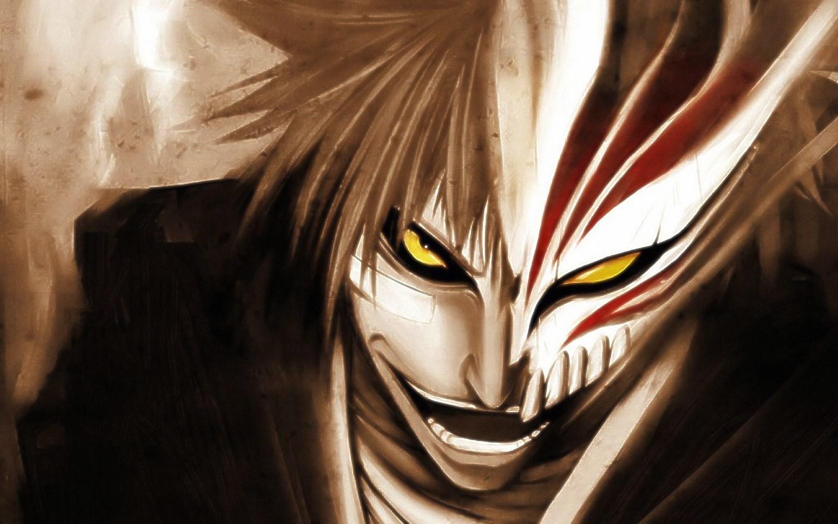 1680x1050 anime, Bleach, Kurosaki Ichigo, Hollow, darkness, screenshot, computer wallpaper, fictional character. Mocah HD Wallpaper