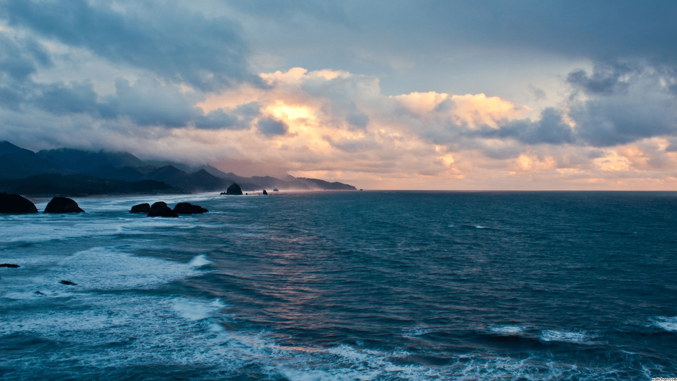 1366x768 Free download Rocky Beach Shore Cloudy Wallchan Full HD Wallpaper HQ Background [1366x768] for your Desktop, Mobile & Tablet. Explore Coastal Wallpaper for Shore Home. Coastal Wallpaper for Shore