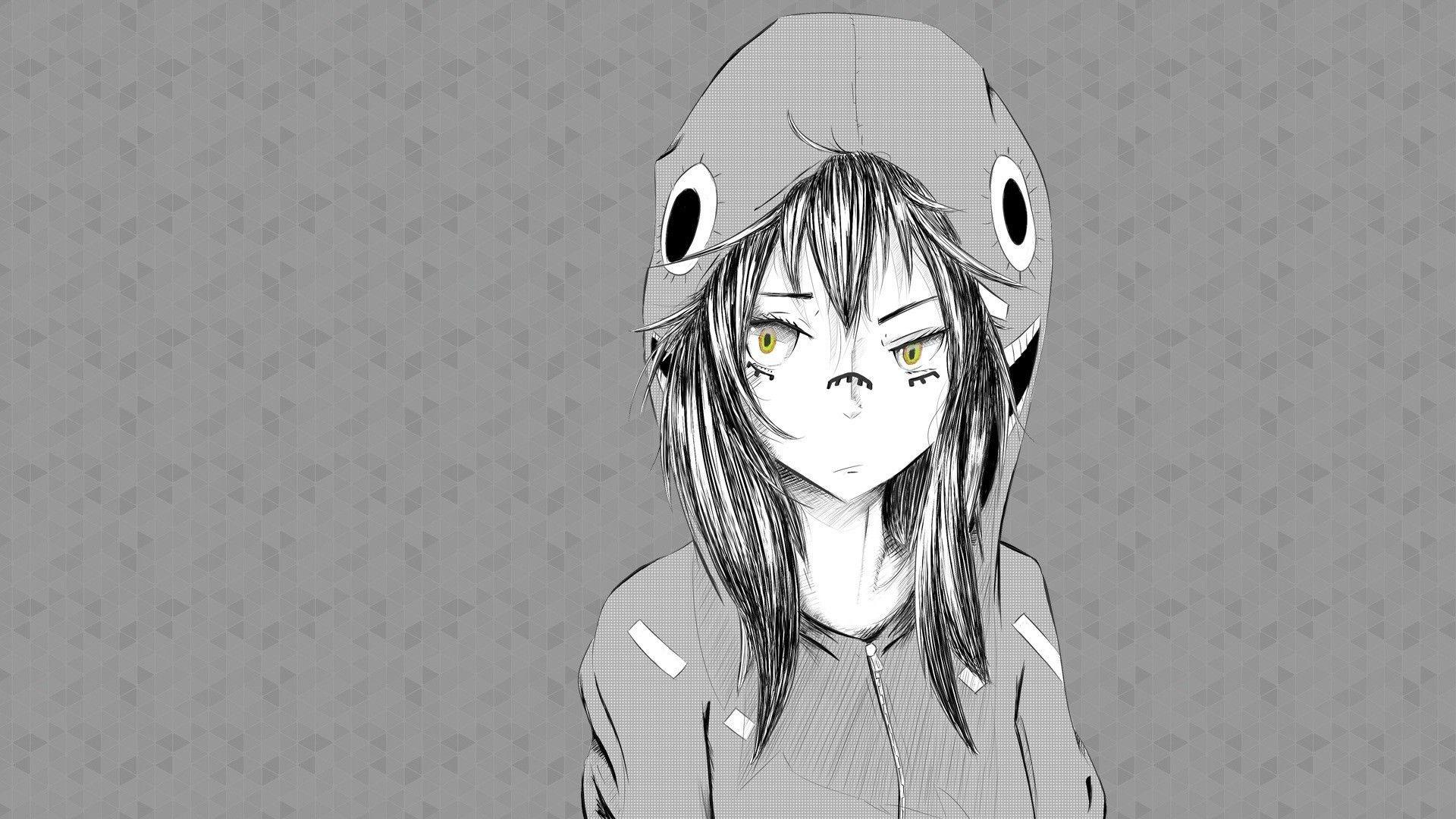 Black And White Anime Aesthetic Wallpapers Top Free Black And White Anime Aesthetic Backgrounds Wallpaperaccess