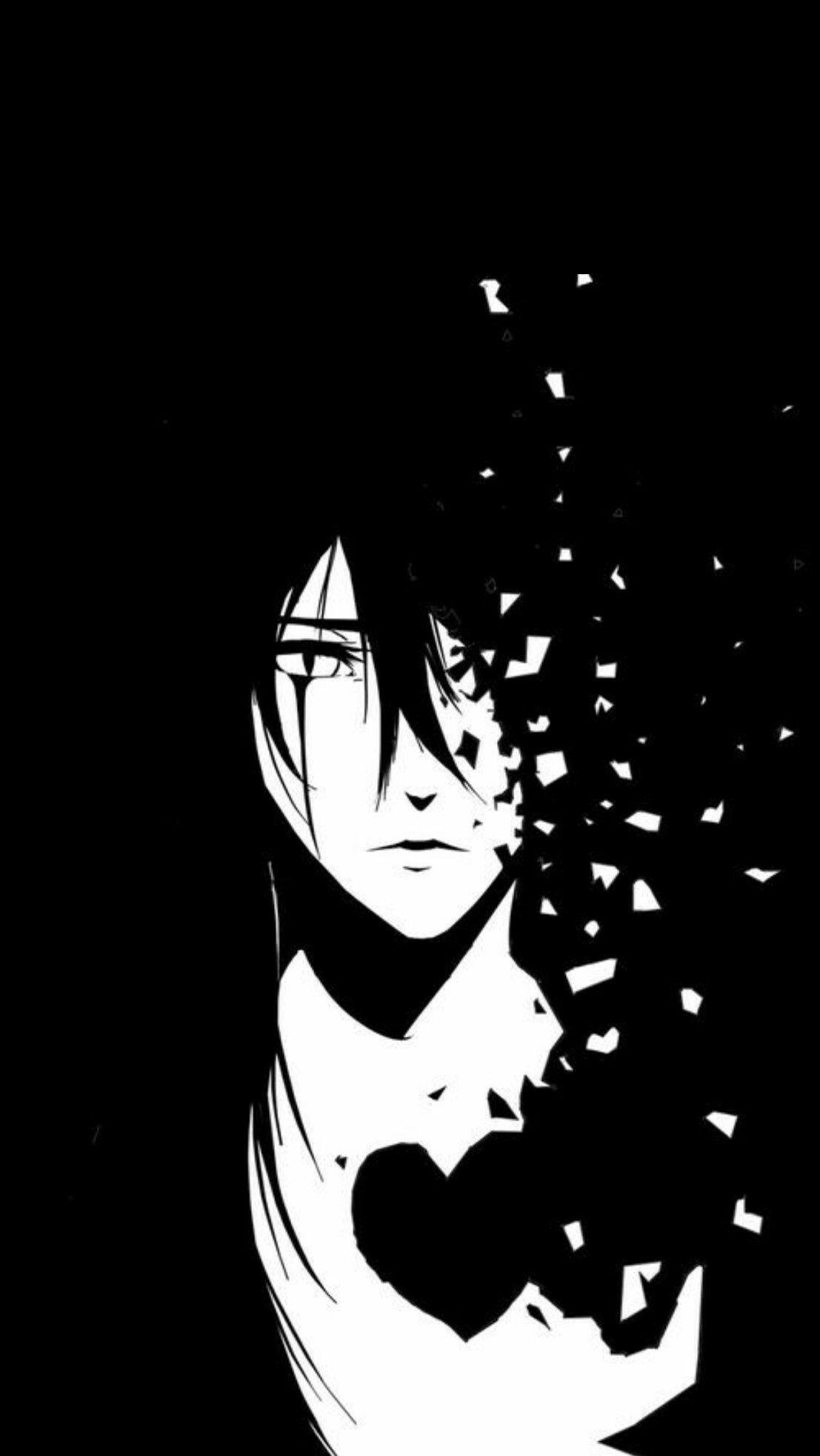 Black And White Anime Aesthetic Wallpapers Top Free Black