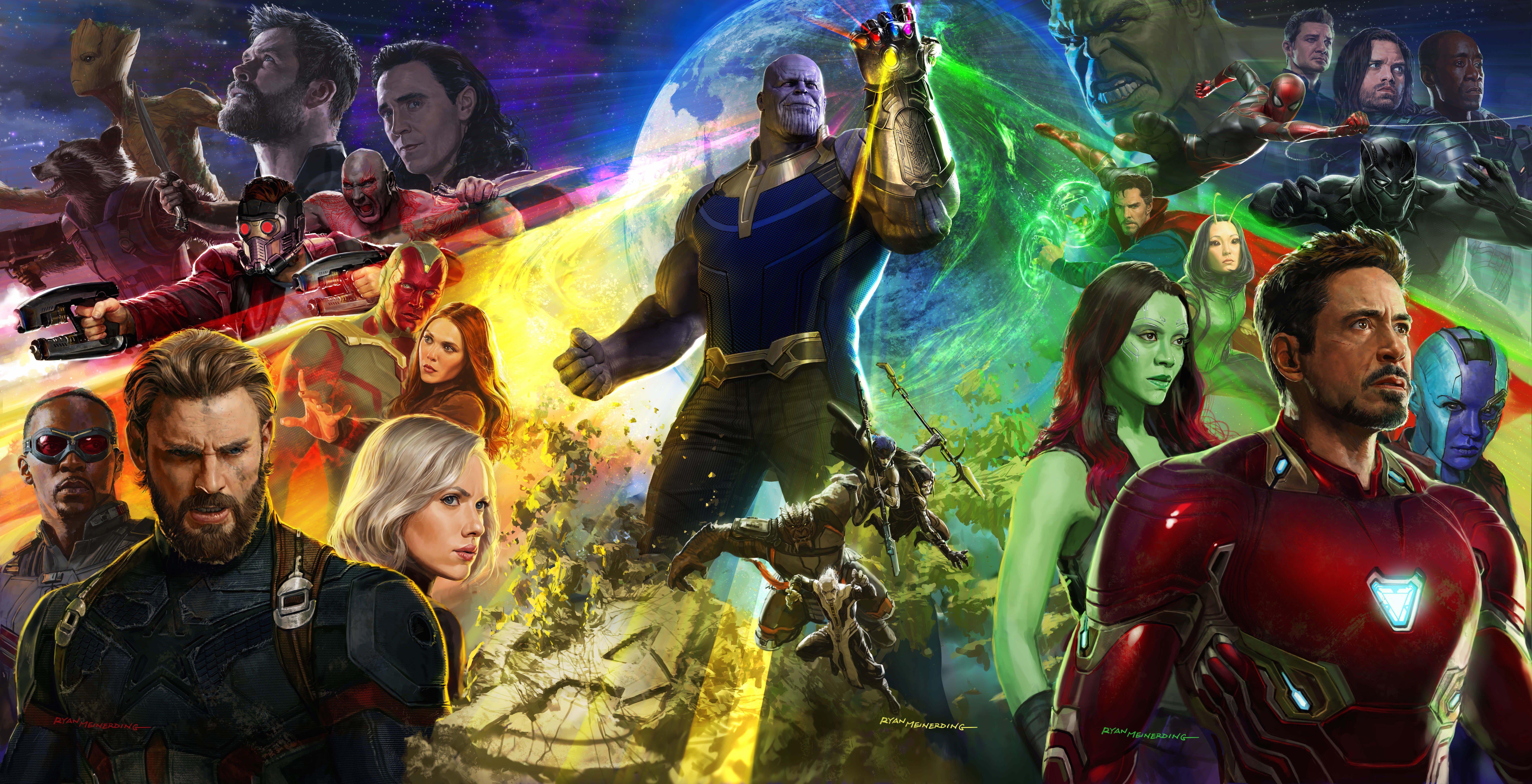 8400x4299 Avengers: Infinity War 4K Wallpaper