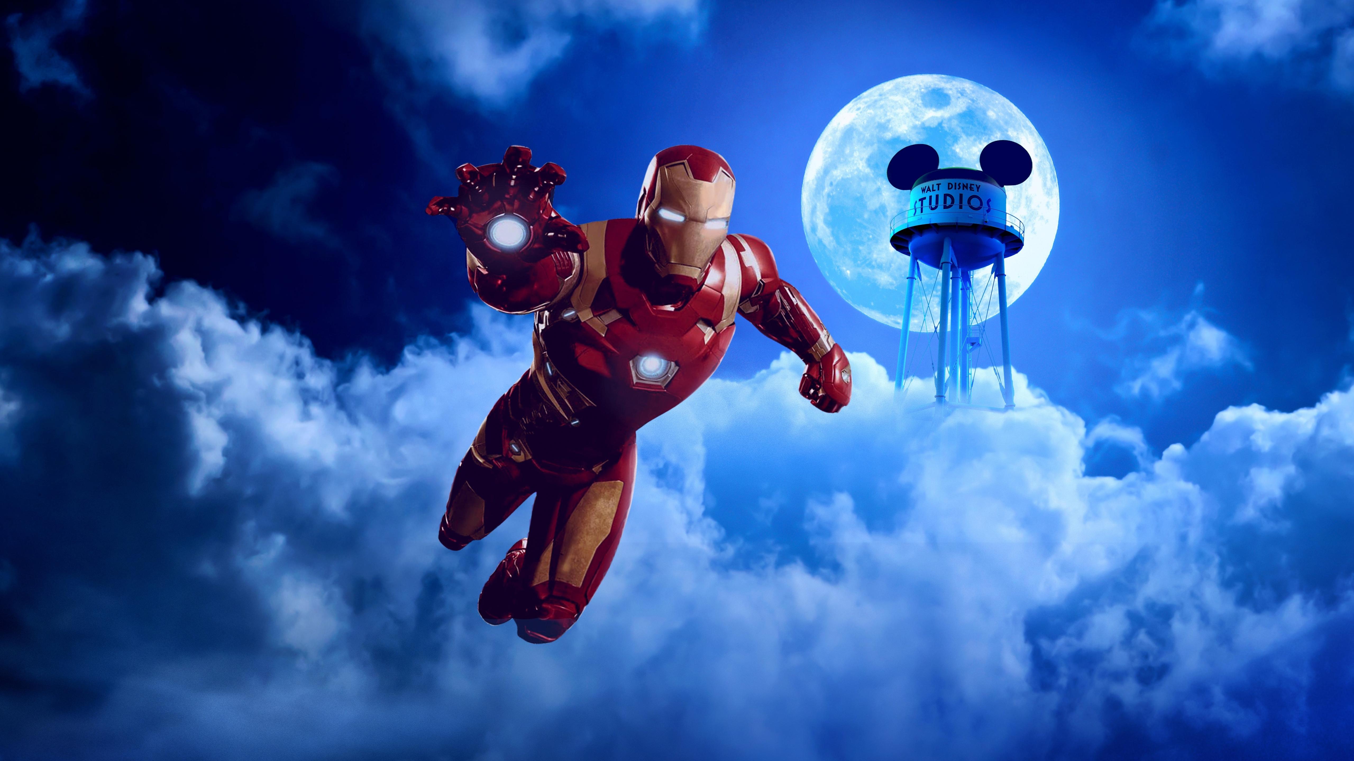 5120x2880 Download 5120x2880 wallpaper avengers: age of ultron, iron man, flight, clouds, 5k image, background, 15971