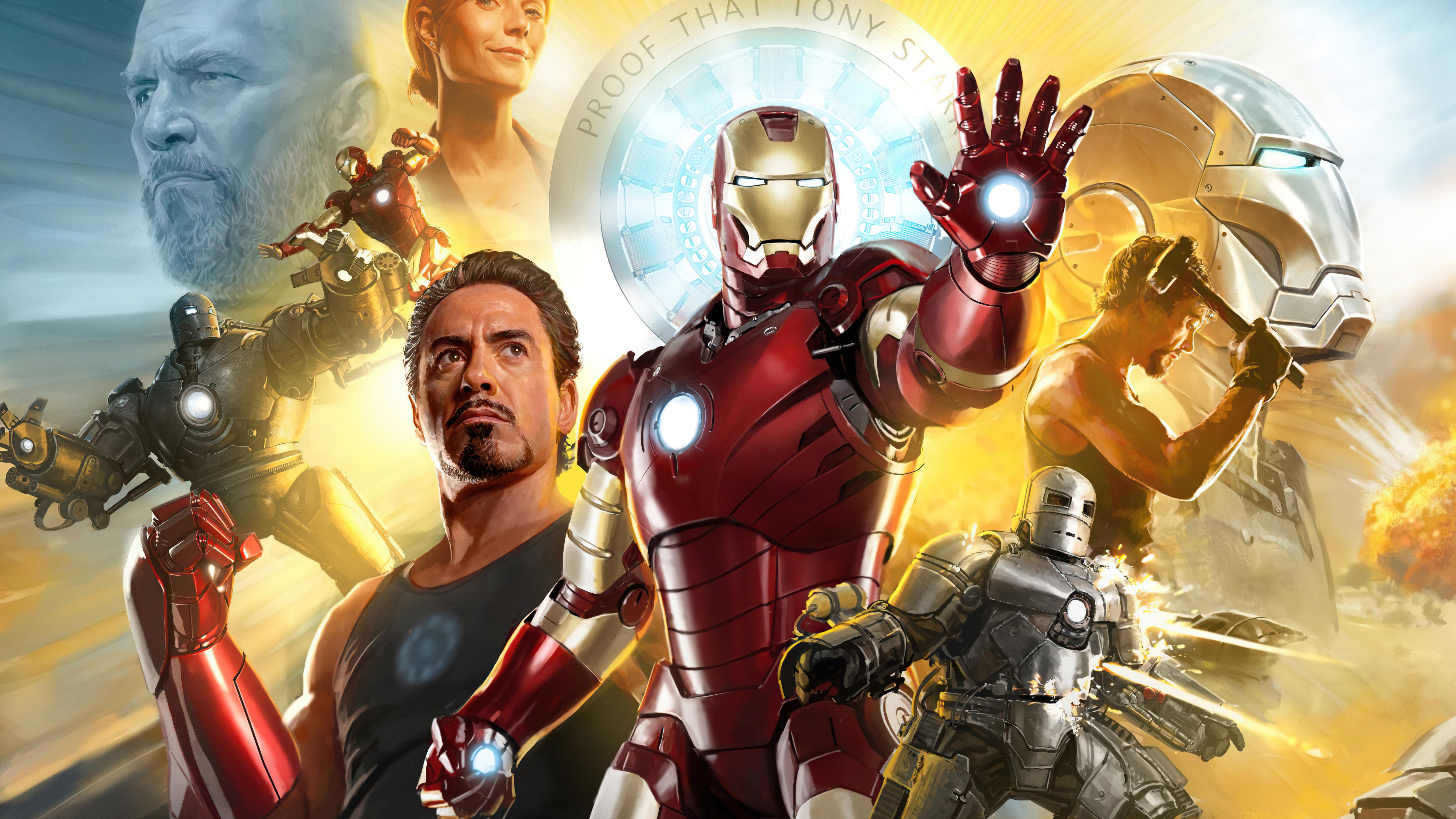 7680x4320 Iron Man Wallpaper 4K, Tribute, Marvel Comics, Marvel Superheroes, 5K, Movies