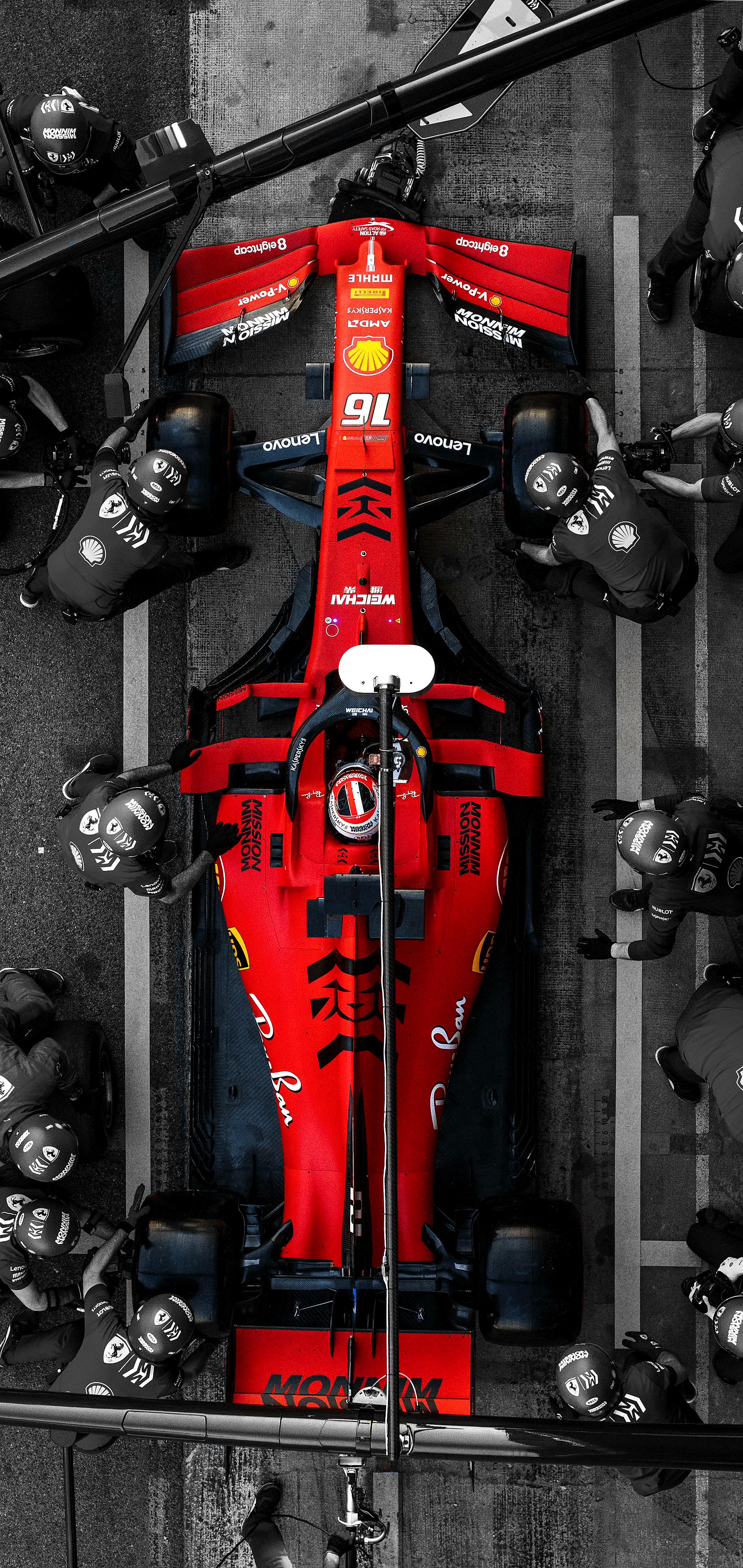 1882x3972 Ferrari F1 Wallpaper