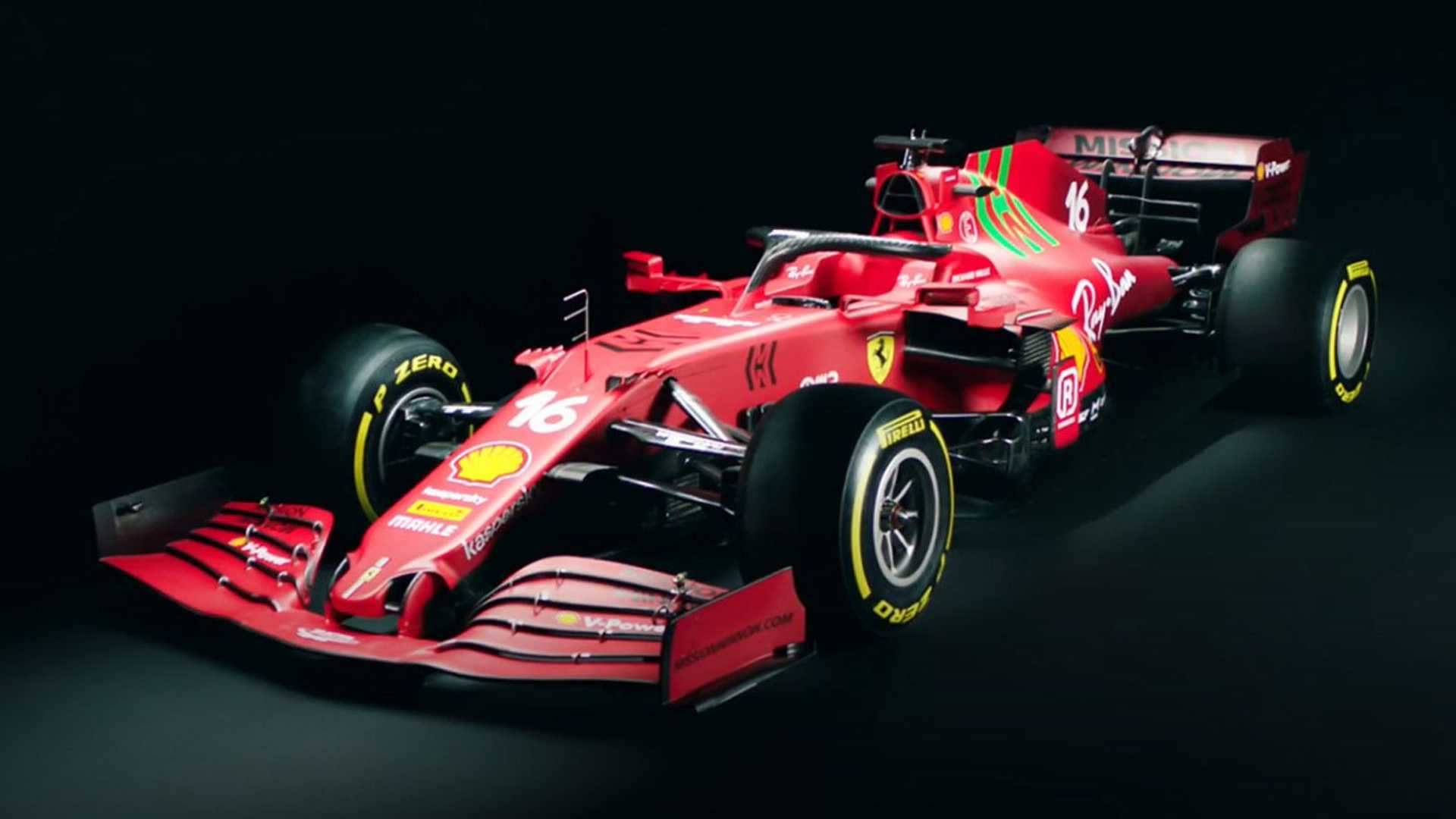1920x1080 Ferrari reveals SF21 car with green Mission Winnow branding