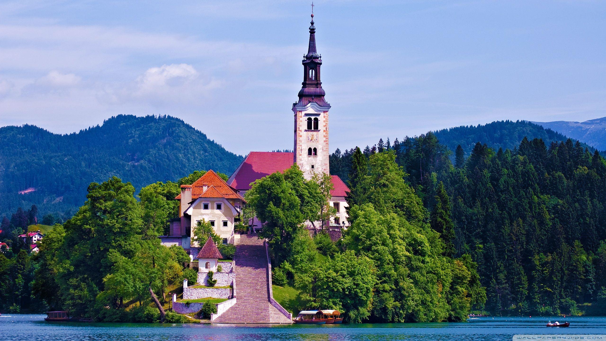 2560x1440 Lake Bled, Slovenia ❤ 4K HD Desktop Wallpaper for 4K Ultra HD TV