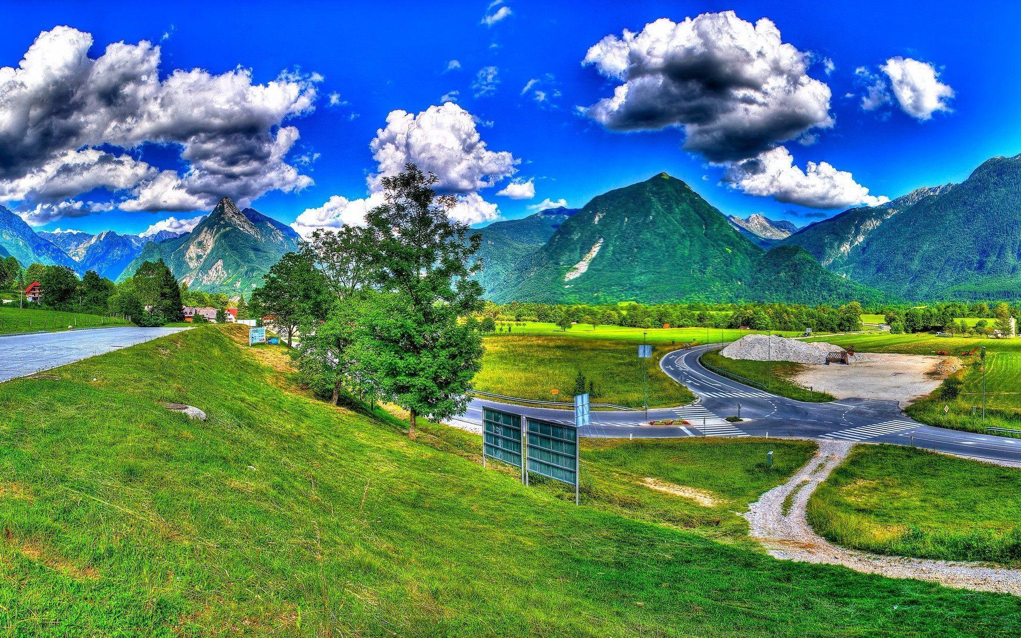 2000x1250 romantic HD slovenia bovec wallpaper