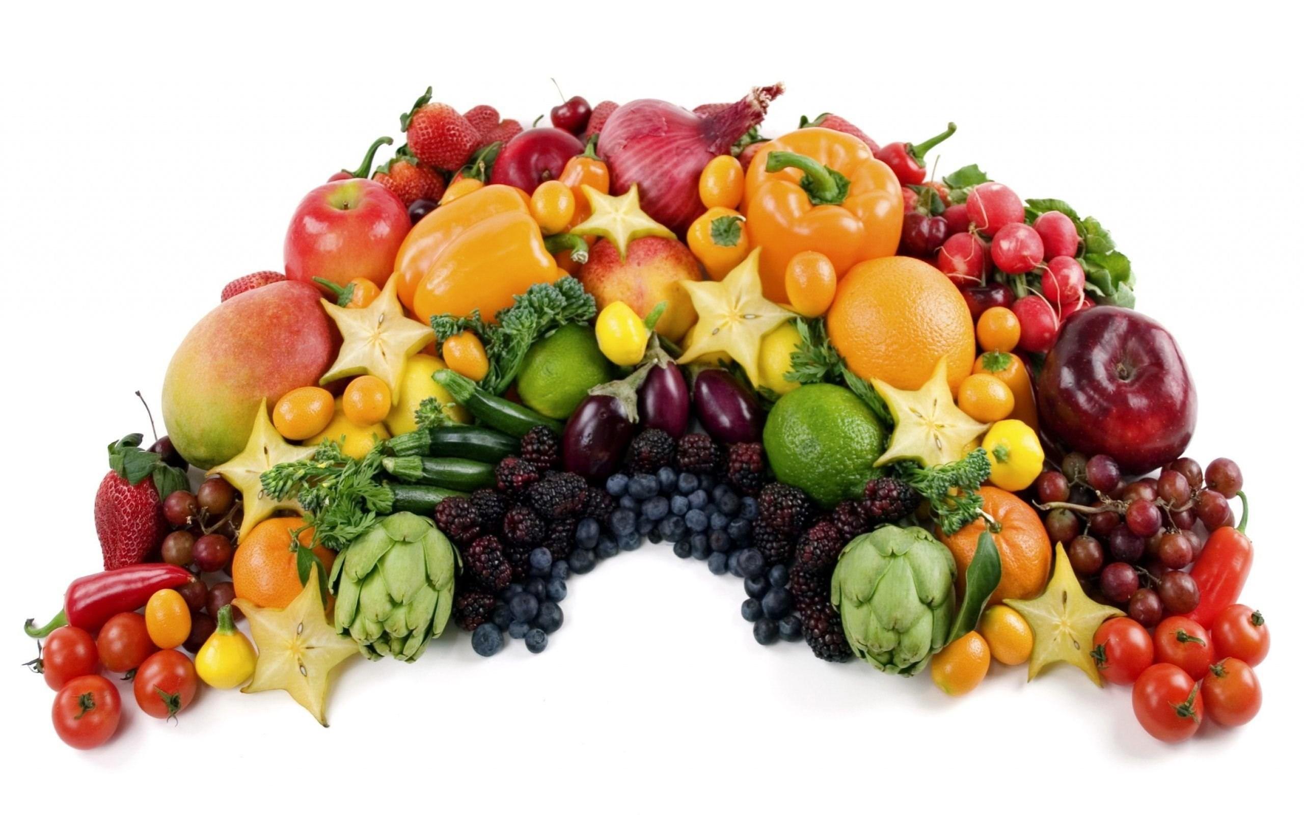 2560x1600 Rainbow Food Wallpaper Of Vegetable And Fruit Wallpaper HD Desktop Background