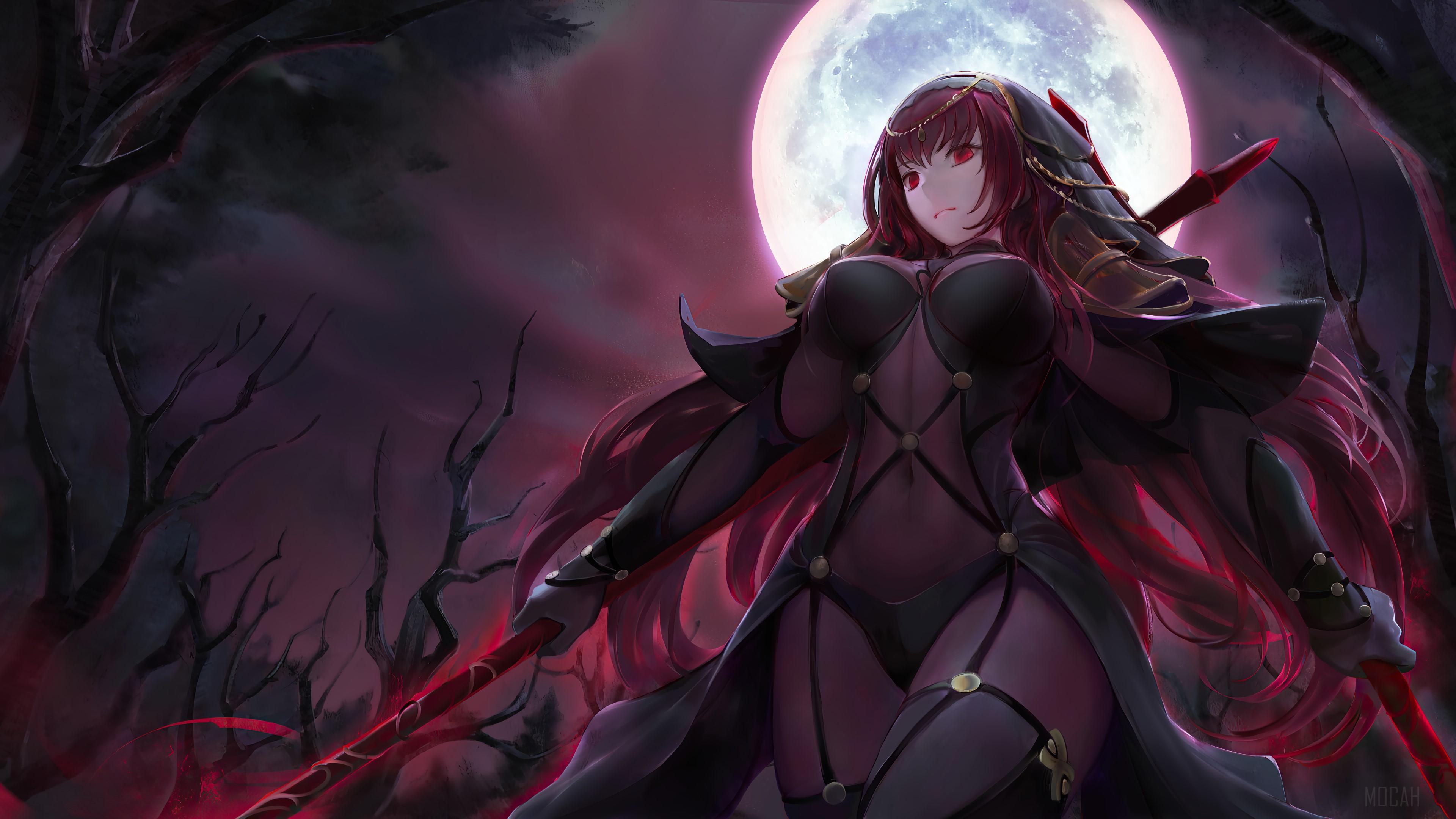 3840x2160 Scathach HD wallpaper, Background