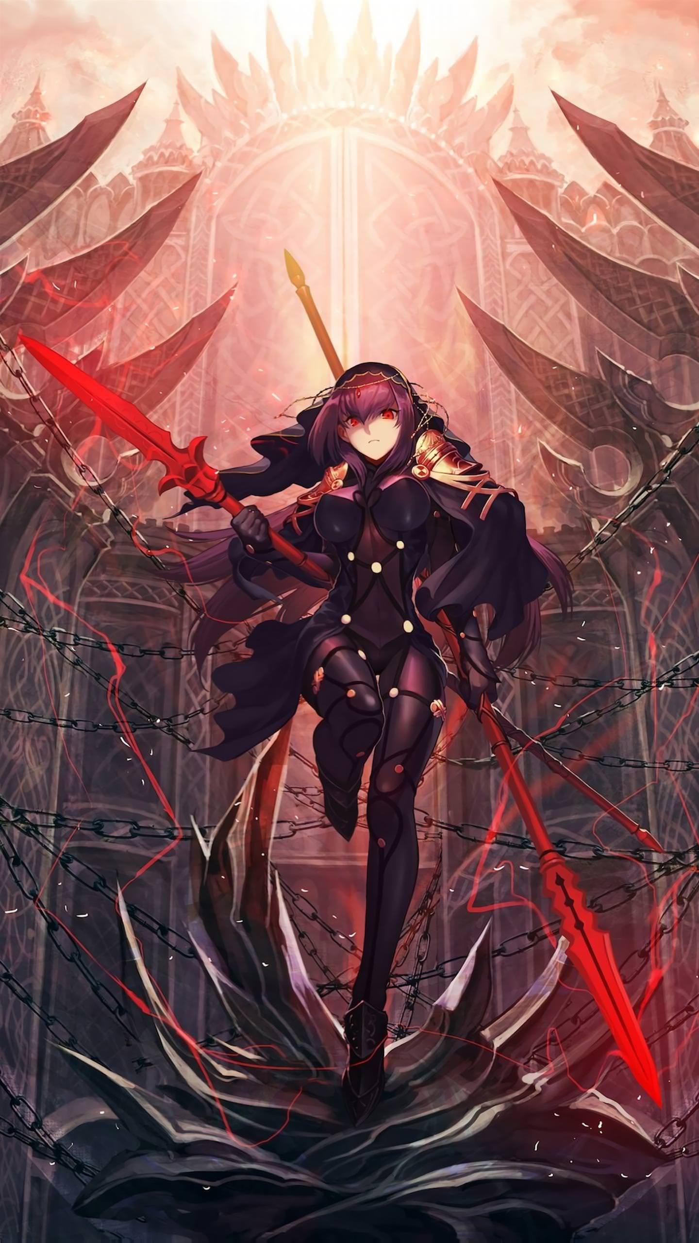 1440x2560 Scáthach Wallpaper