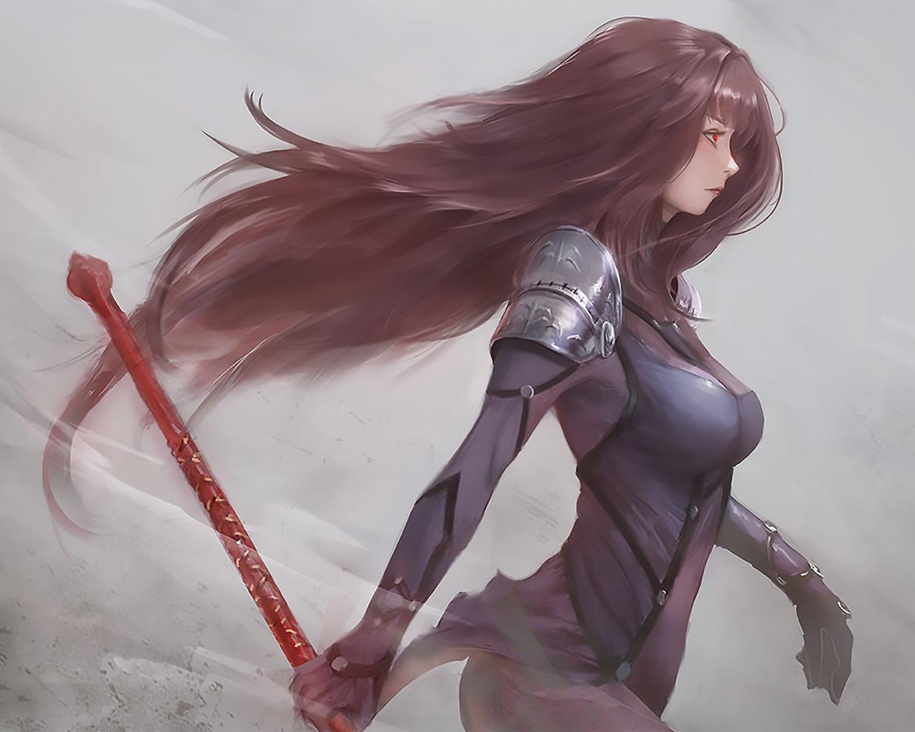 1280x1024 Scathach Fate Grand Order Artwork 1280x1024 Resolution HD 4k Wallpaper, Image, Background, Photo and Picture