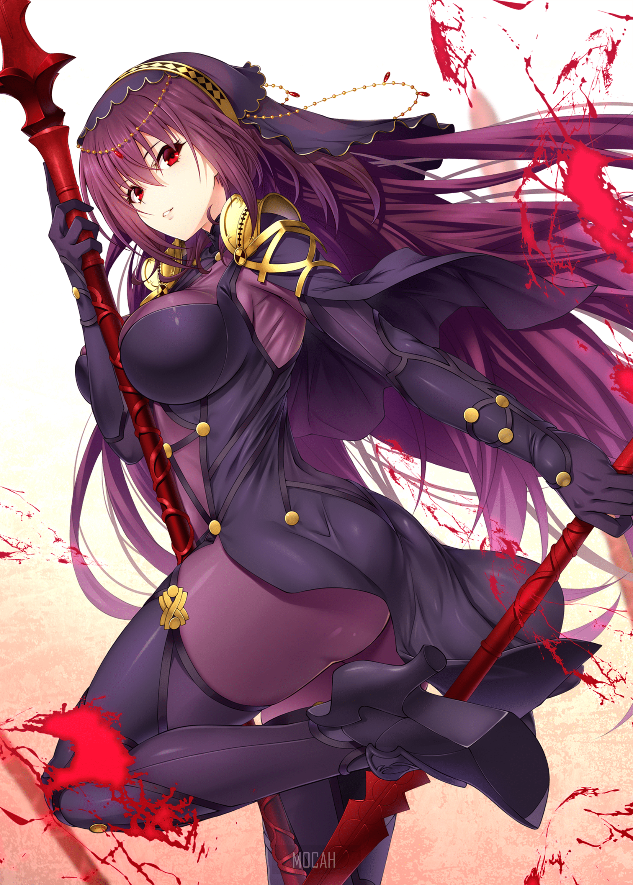 2145x3000 Anime, Anime Girl, Lancer (Fate Grand Order), Scathach (Fate Grand Order) Background, 2145x3000. Mocah HD Wallpaper