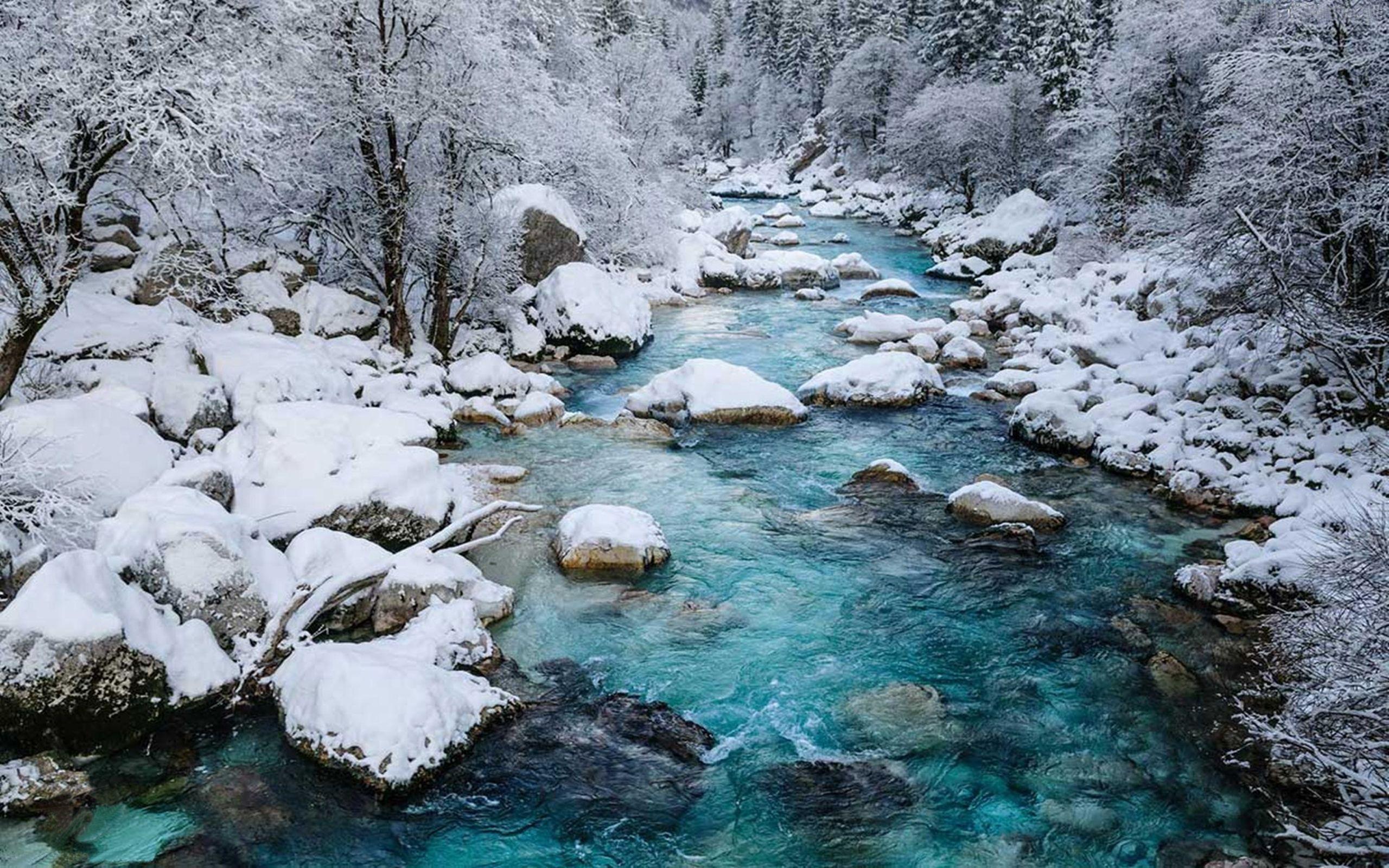 2560x1600 Soca River In Slovenia Photo Wallpaper HD :