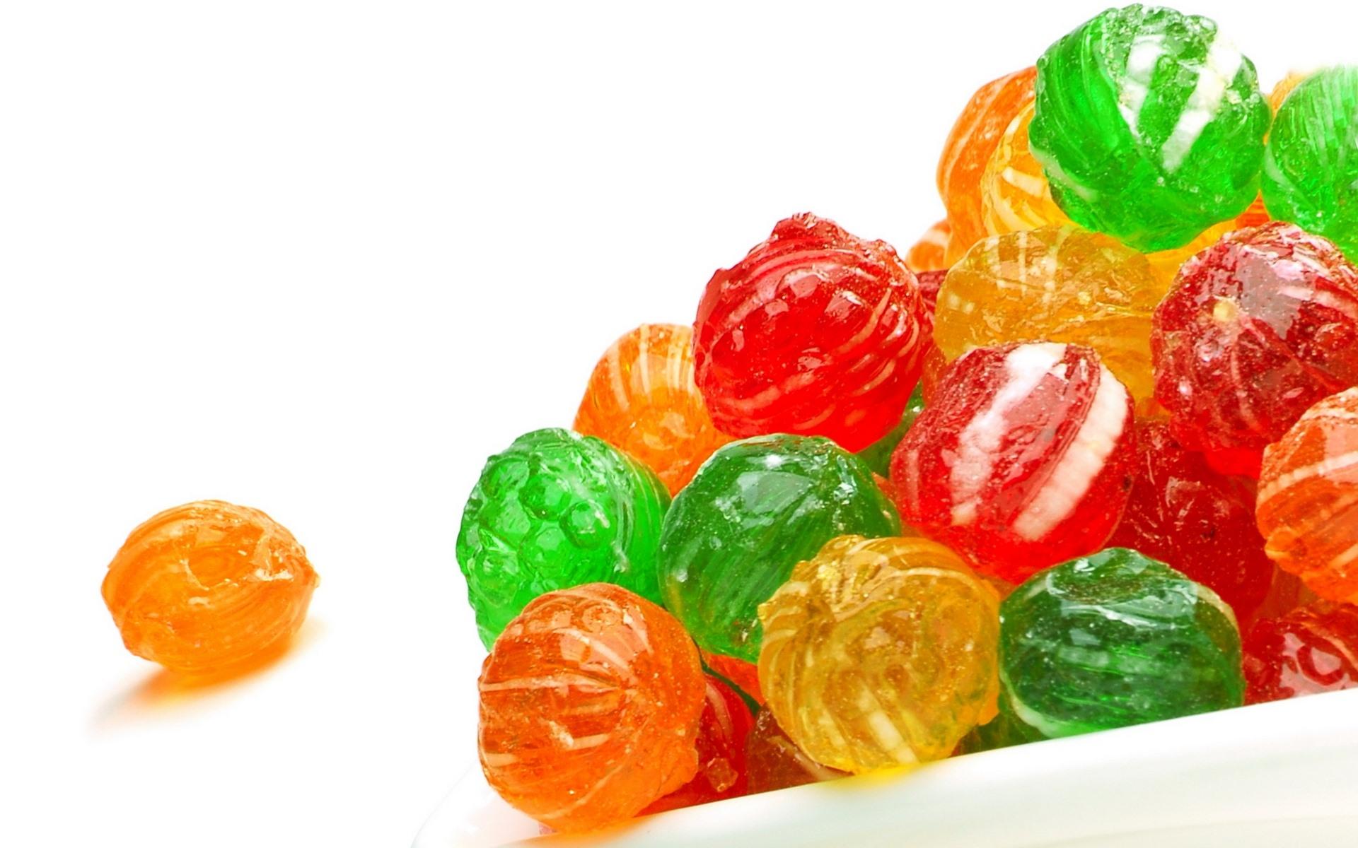 1920x1200 Wallpaper Colorful fruit candy, white background 1920x1200 HD Picture, Image