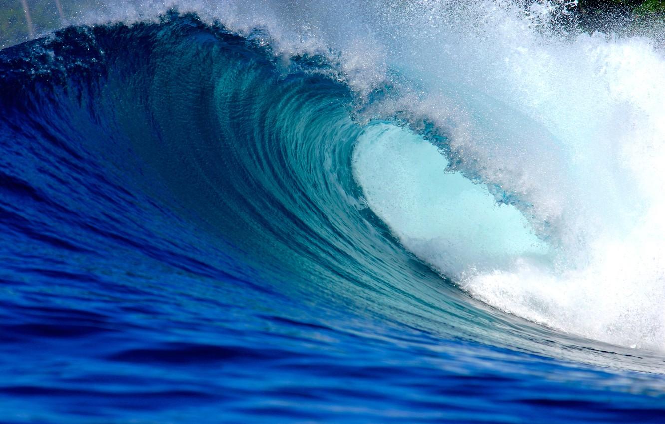1332x850 Wallpaper waves, beach, ocean image for desktop, section природа