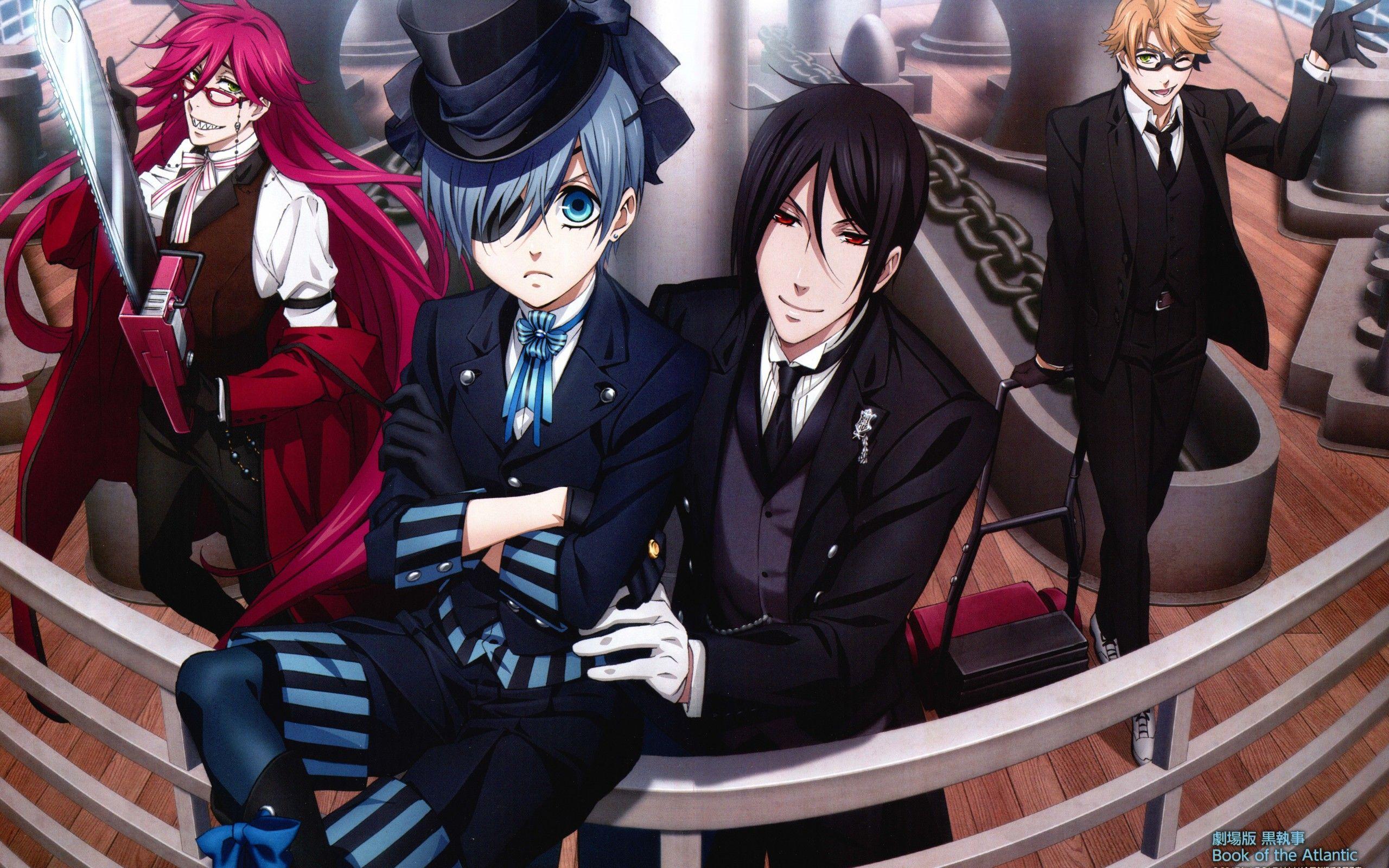 2560x1600 Download 2560x1600 Kuroshitsuji, Ciel Phantomhive, Sebastian