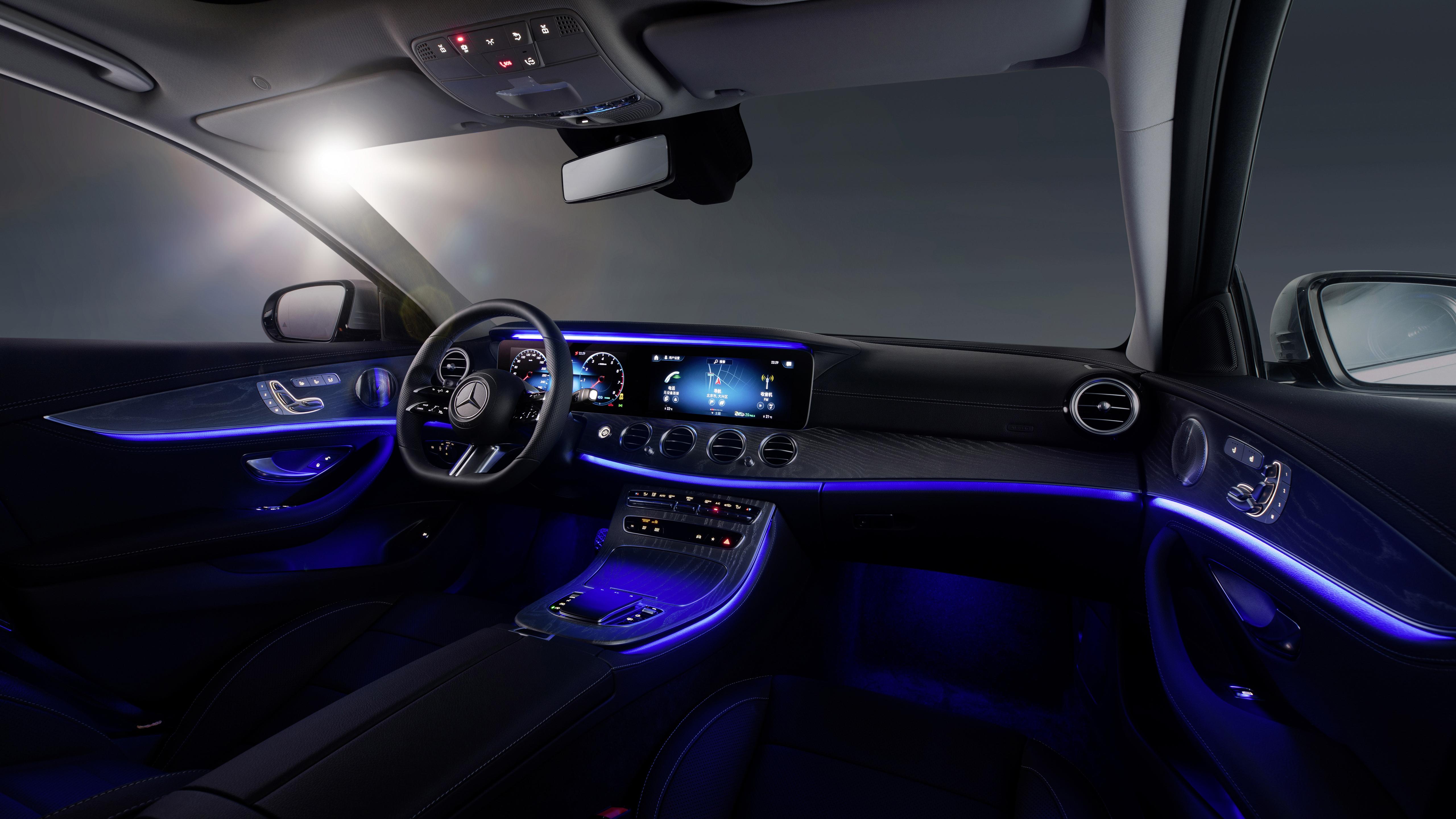 5120x2880 Mercedes Benz E 350 L AMG Line 2020 5K Interior Wallpaper Car Wallpaper