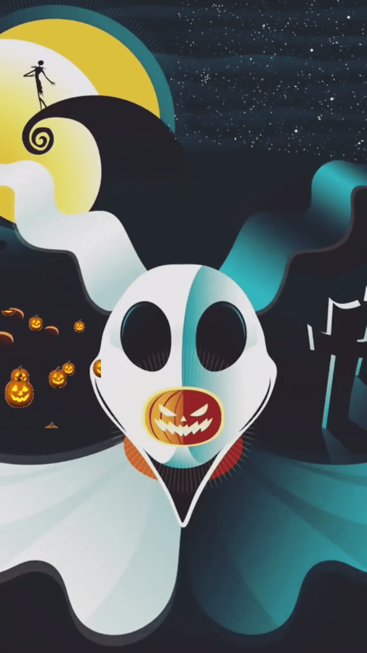 1242x2208 Nightmare Before Christmas Zero Jack Skellington The Pumpkin Ki. Nightmare before christmas wallpaper, Zero nightmare before christmas, Wallpaper iphone christmas