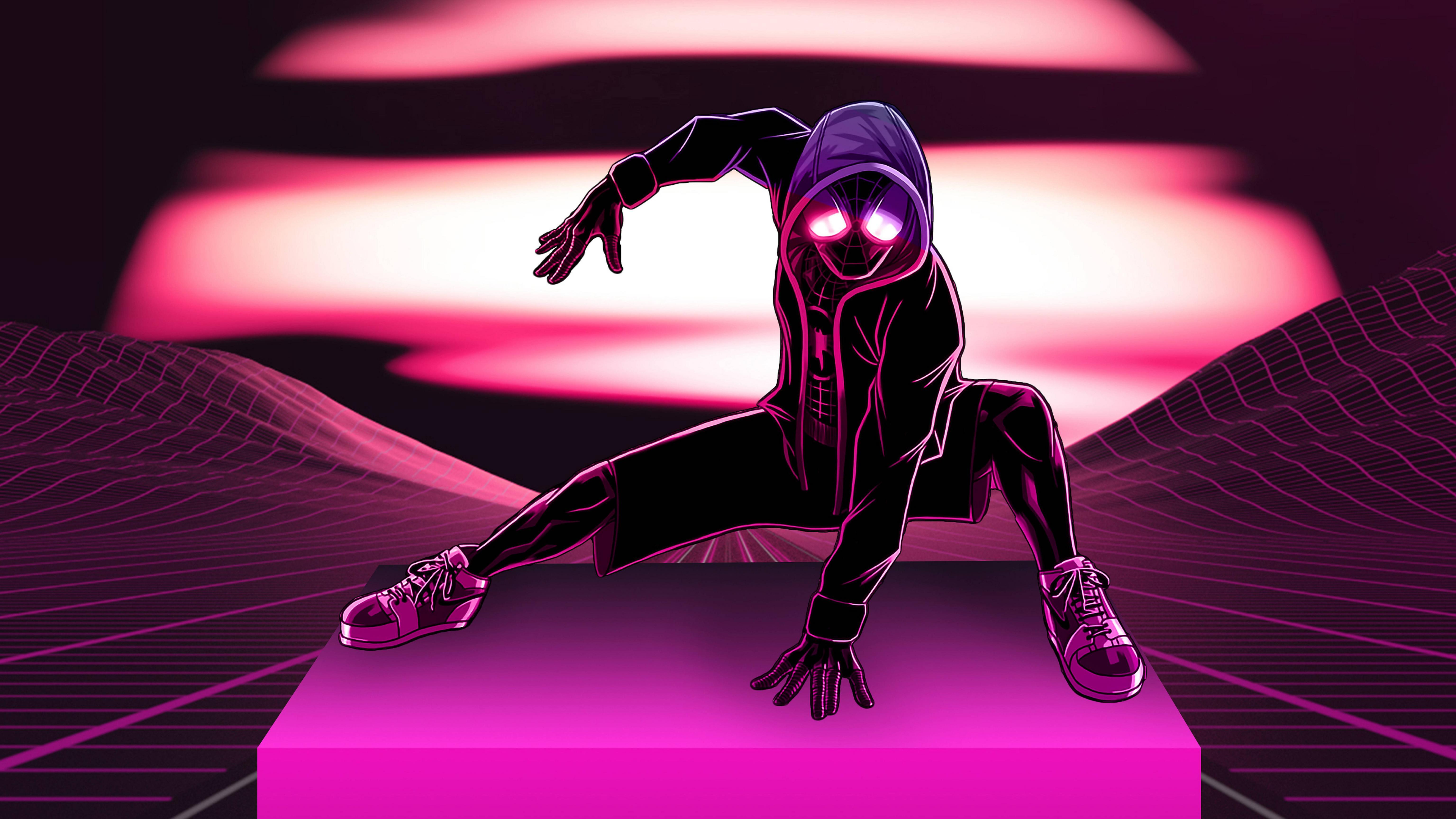 6144x3456 Neon Spider Man 4K 8K Wallpaper, HD Games 4K Wallpaper, Image, Photo and Background