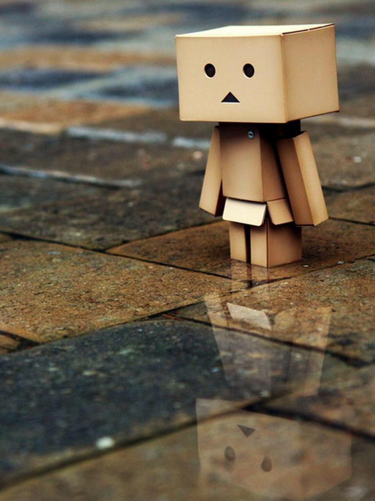 768x1024 Wallpaperhd I 537. Danbo, Robot Wallpaper, Amazon Box