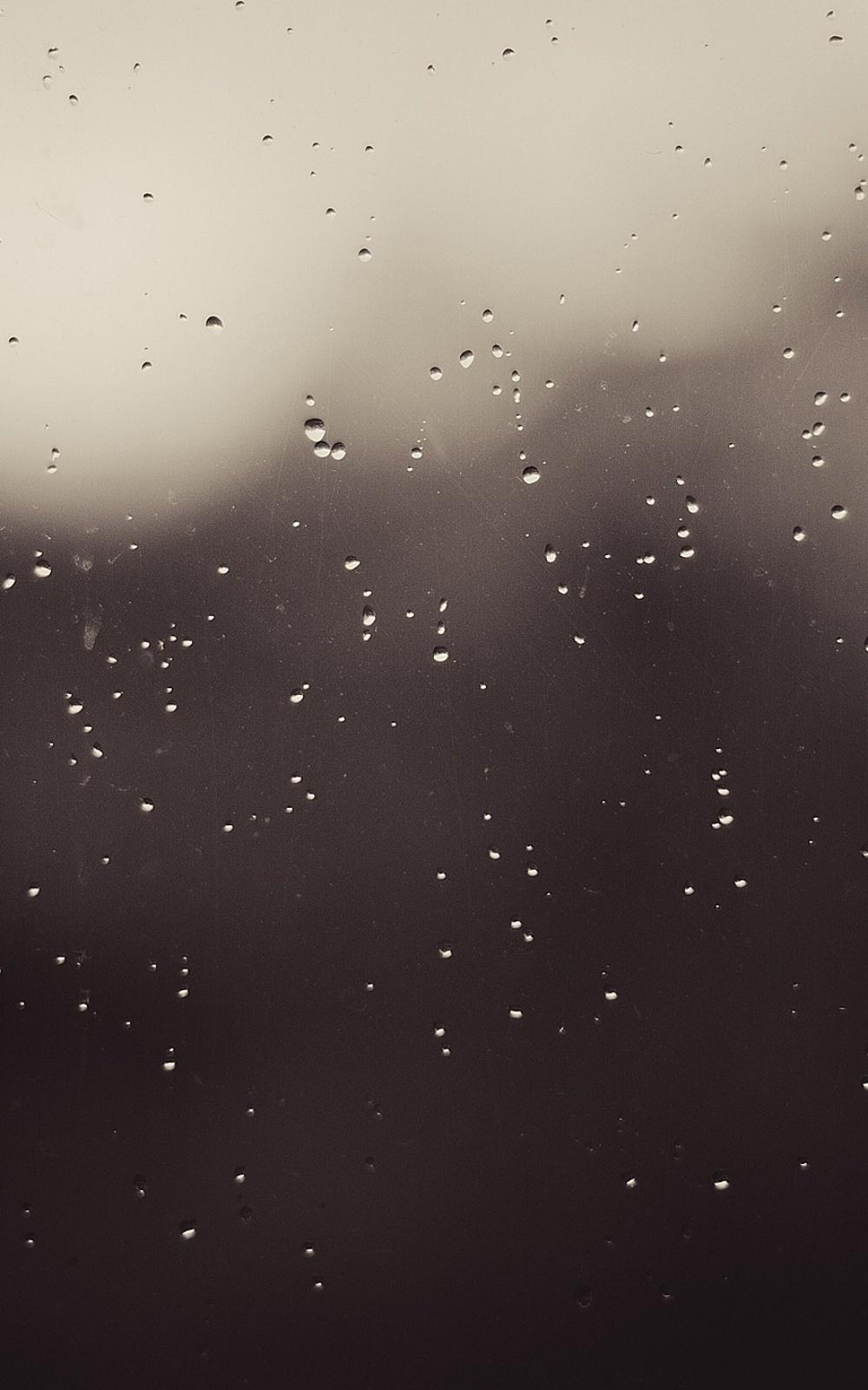 1000x1600 Grey Raindrops On Window Android Wallpaper free download