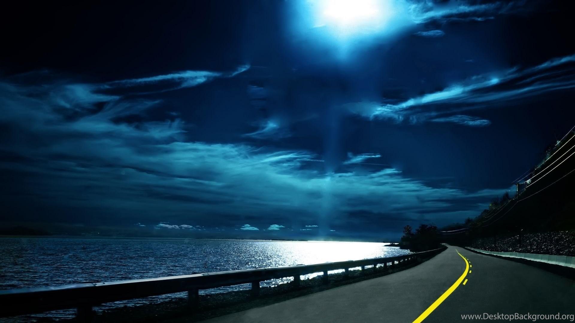 1920x1080 Moonlight Night HD Wallpaper Desktop Background